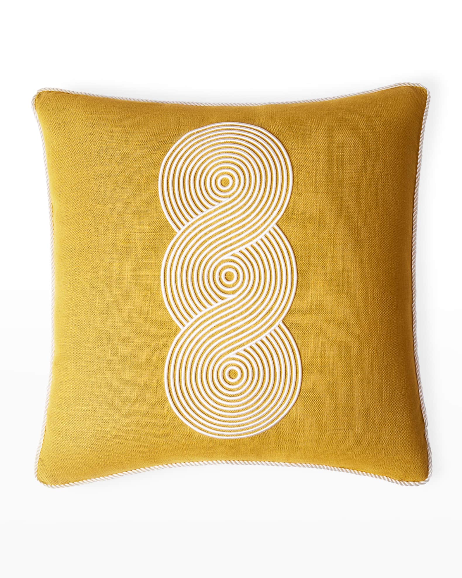 Jonathan Adler Pompidou Loops Pillow, Ochre Neiman Marcus