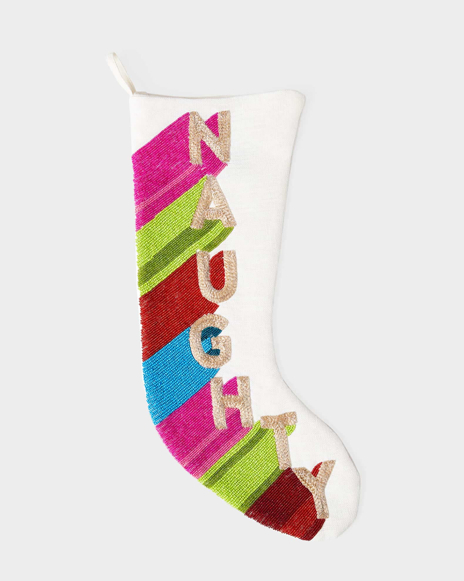 Naughty Embellished Stocking 0