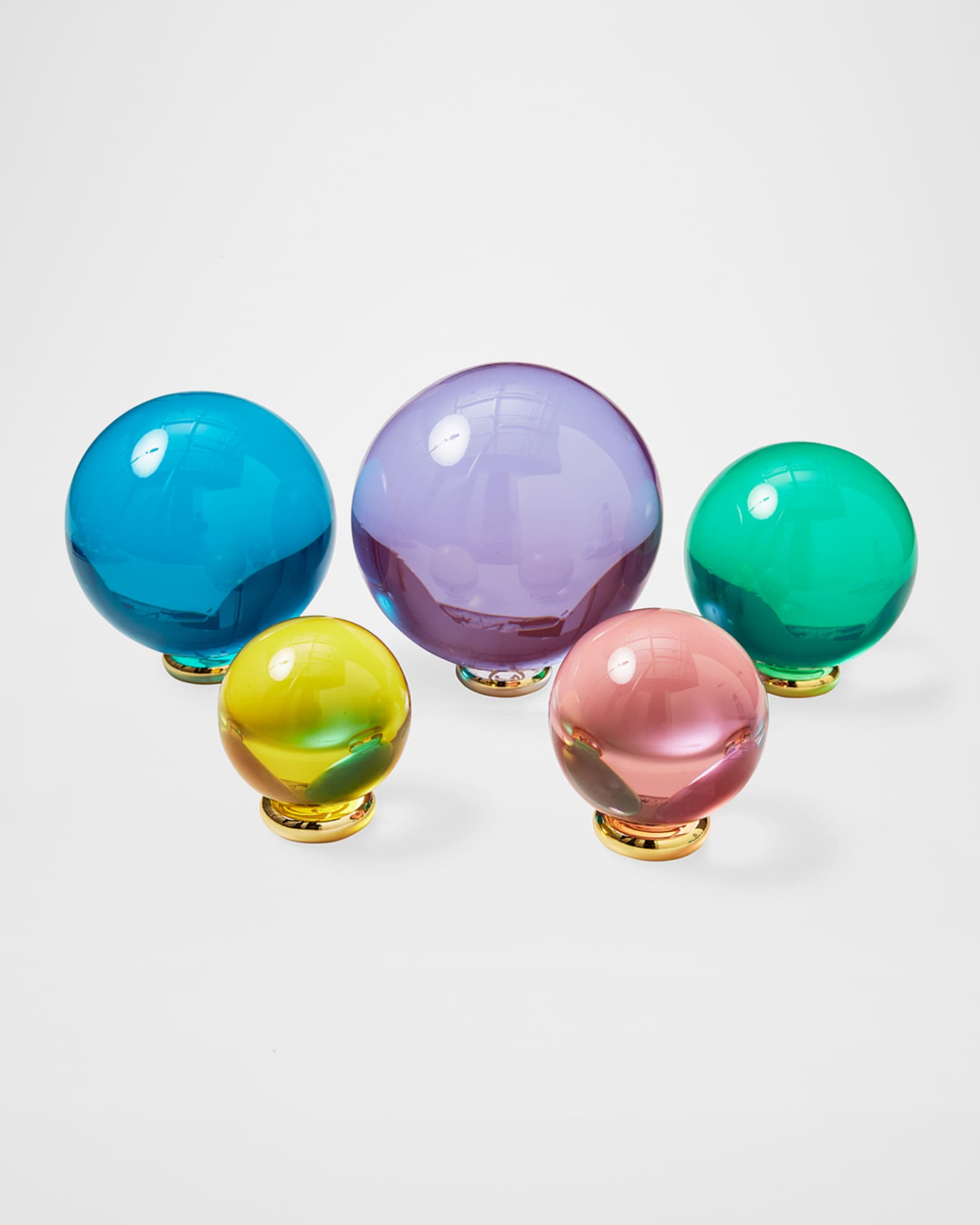 Multicolor Acrylic Orb 5-Piece Set 1