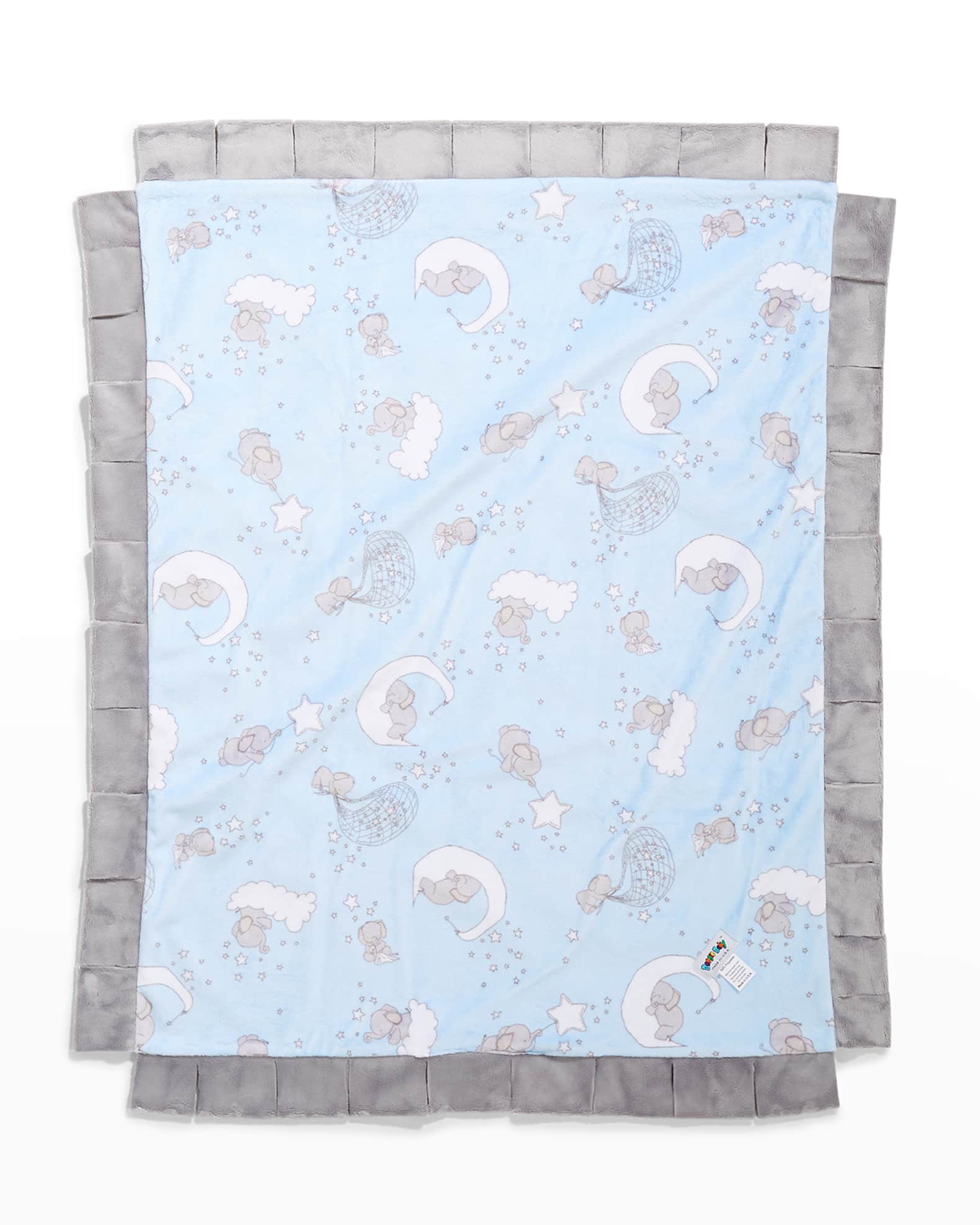 Applique Baby Blanket with Contrast Trim 1