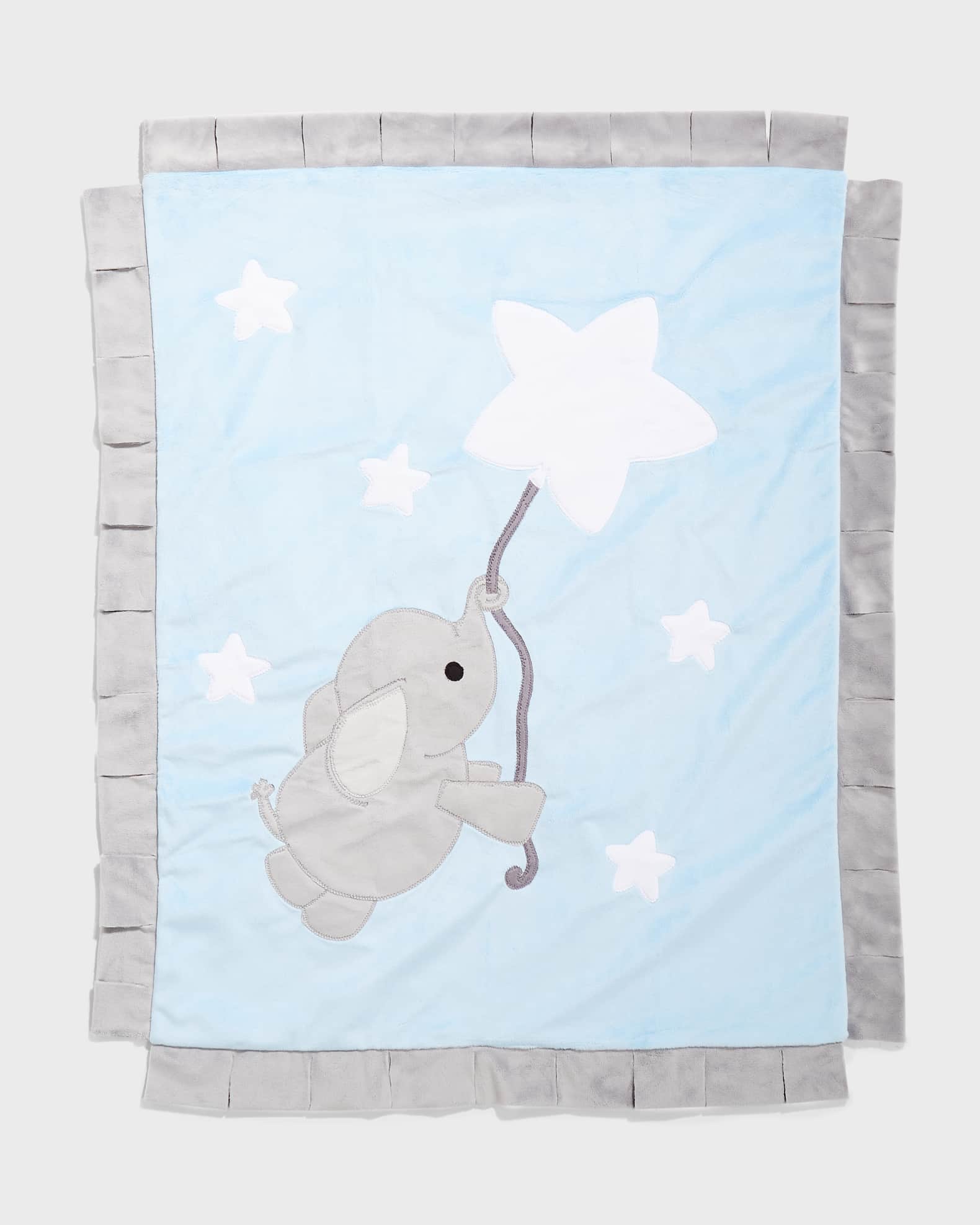 Applique Baby Blanket with Contrast Trim 0