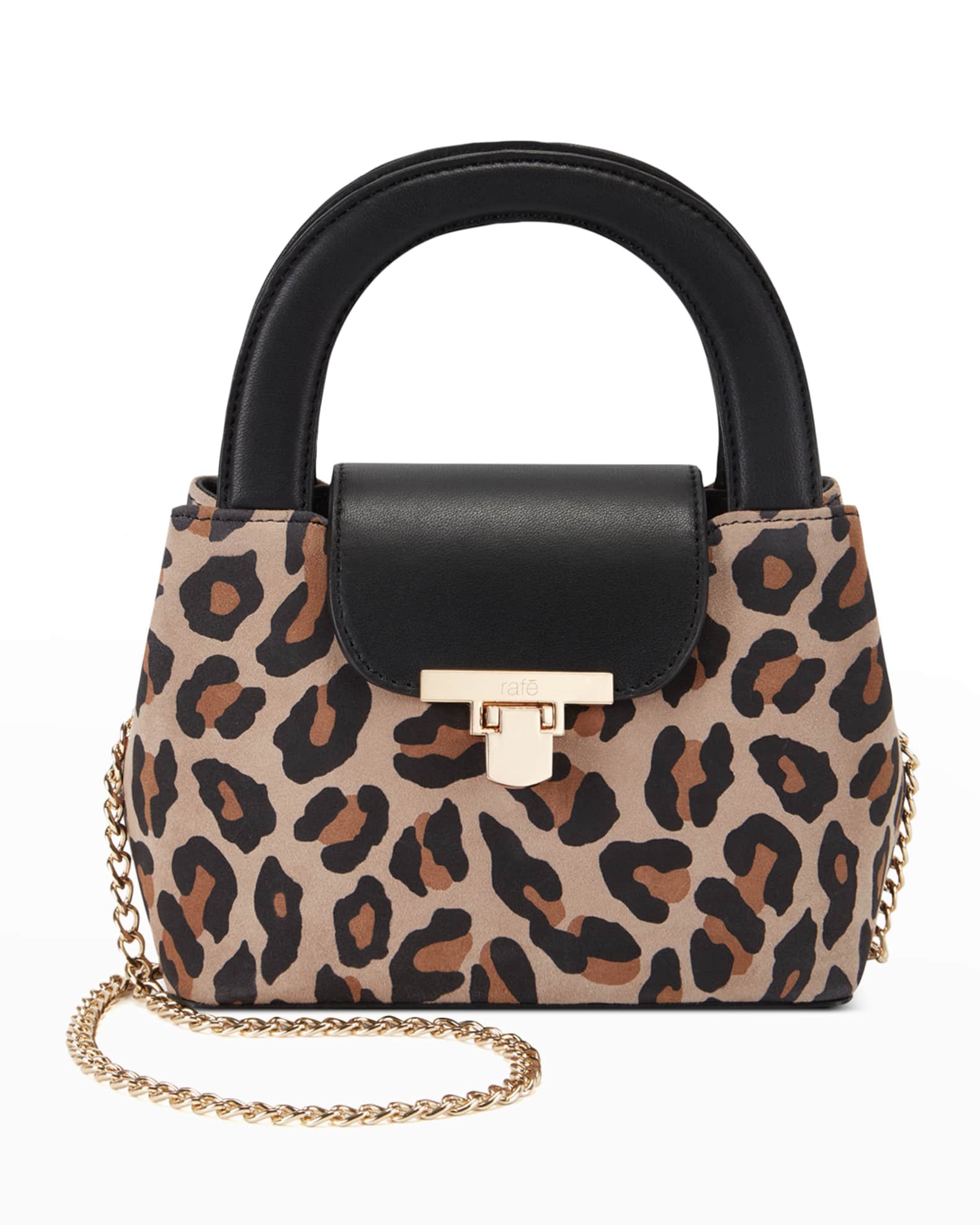 Rafe Ella LeopardPrint TopHandle Bag Neiman Marcus