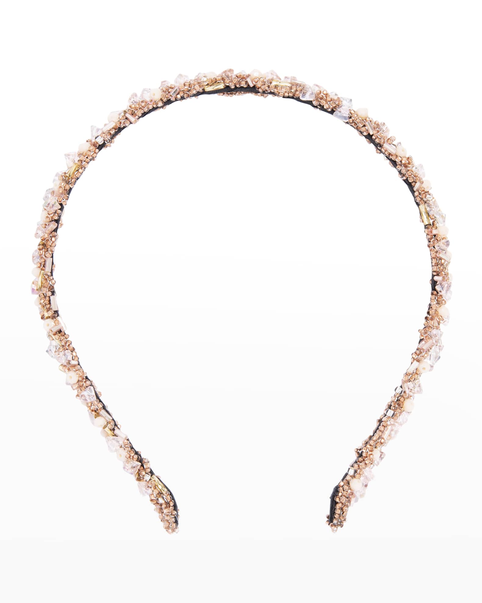 Crystal Coated Skinny Headband  0