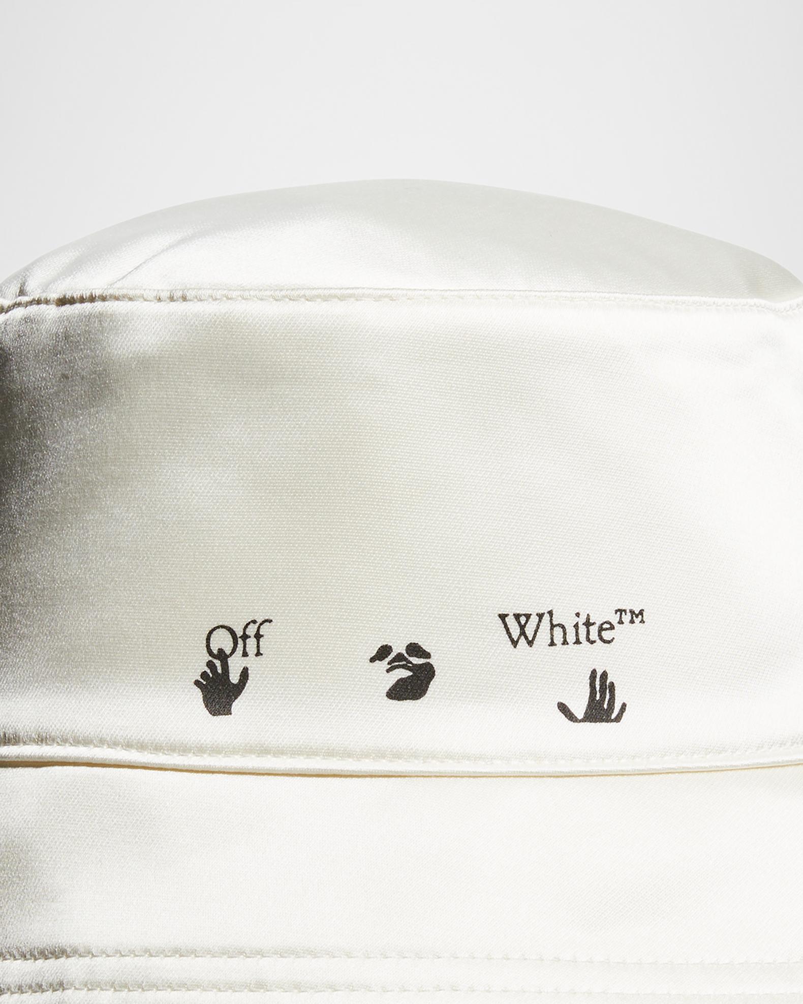 Off-White Delave Logo Canvas Bucket Hat | Neiman Marcus