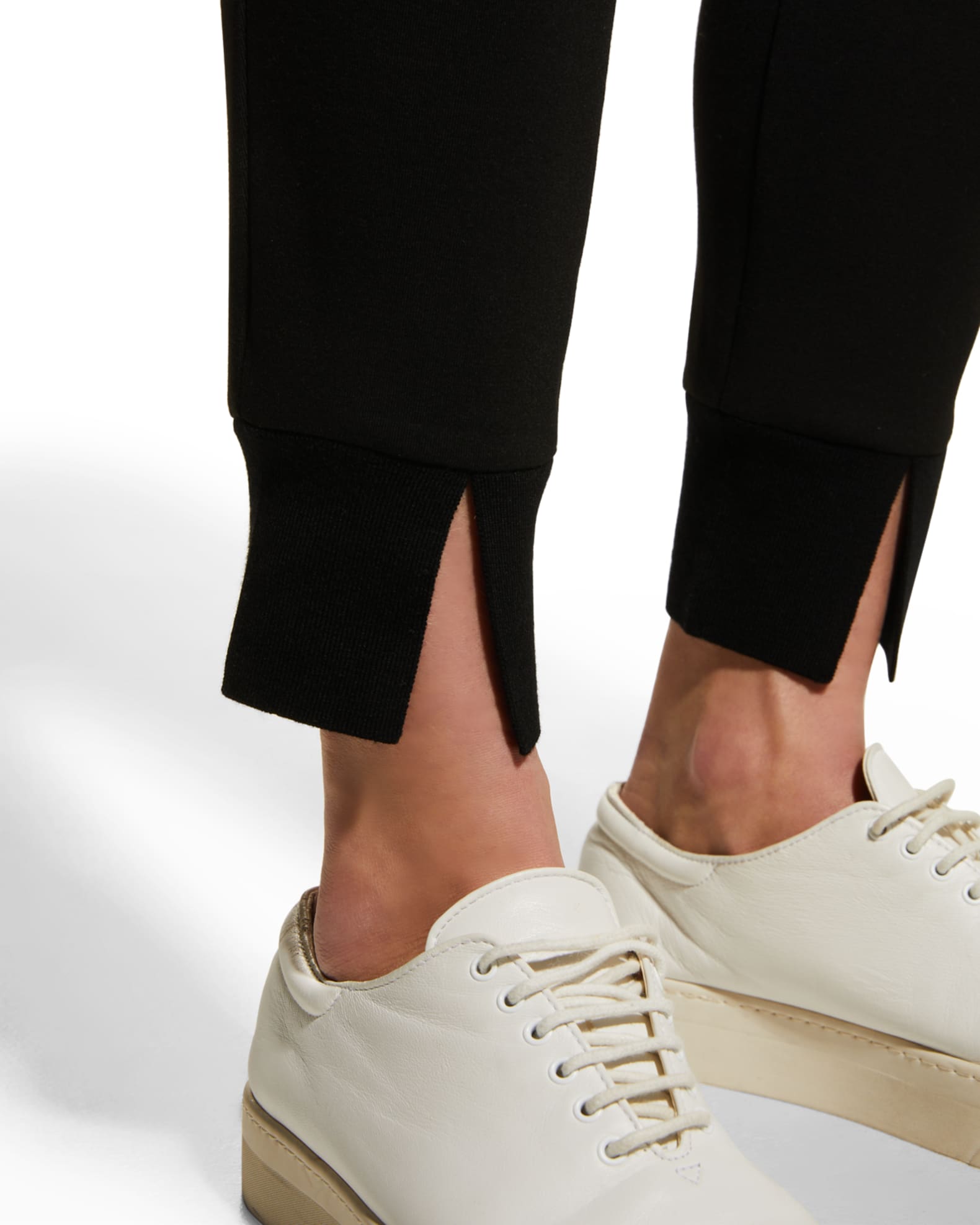 Slouchy Double-Knit Jogger Pants