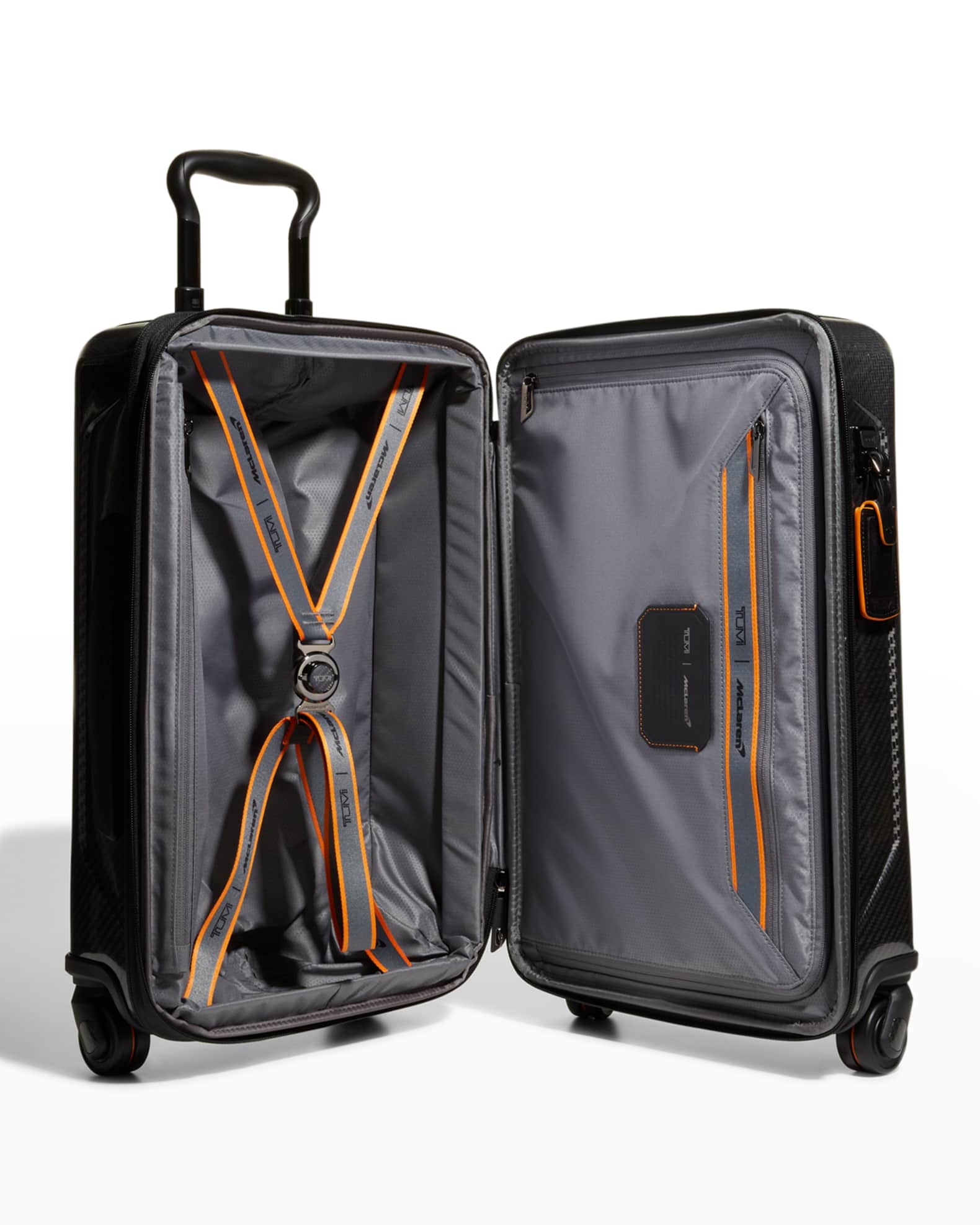 Tumi x McLaren Aero International Expandable 4 Wheel Spinner Carryon Luggage Neiman Marcus