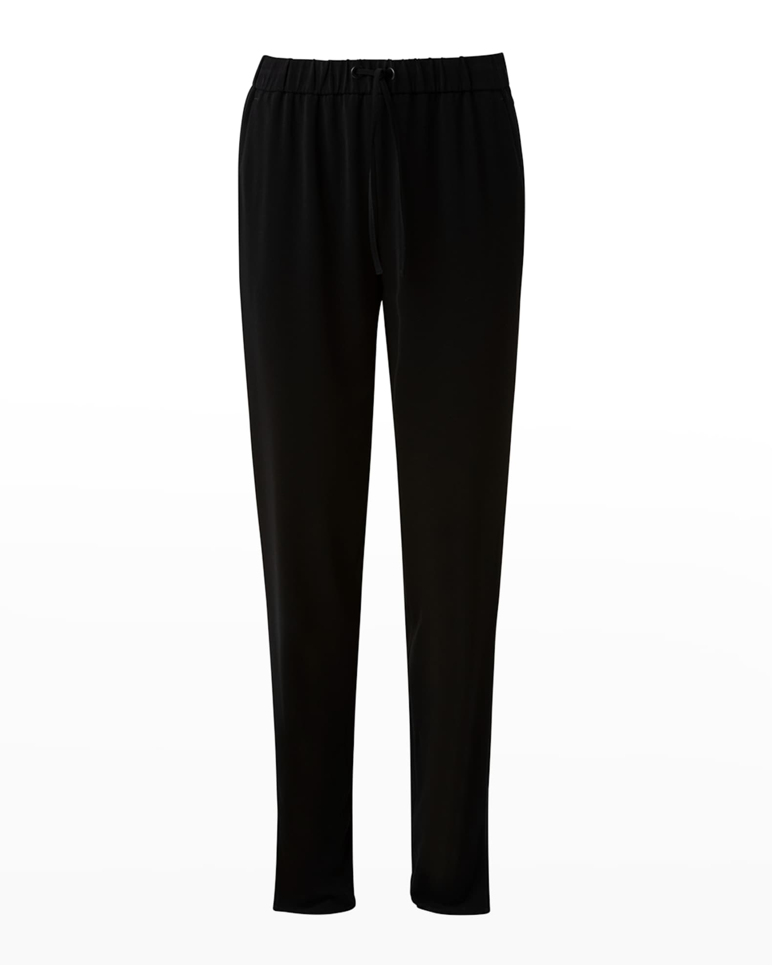 Mike Split-Hem Crepe Pull-On Pants 0