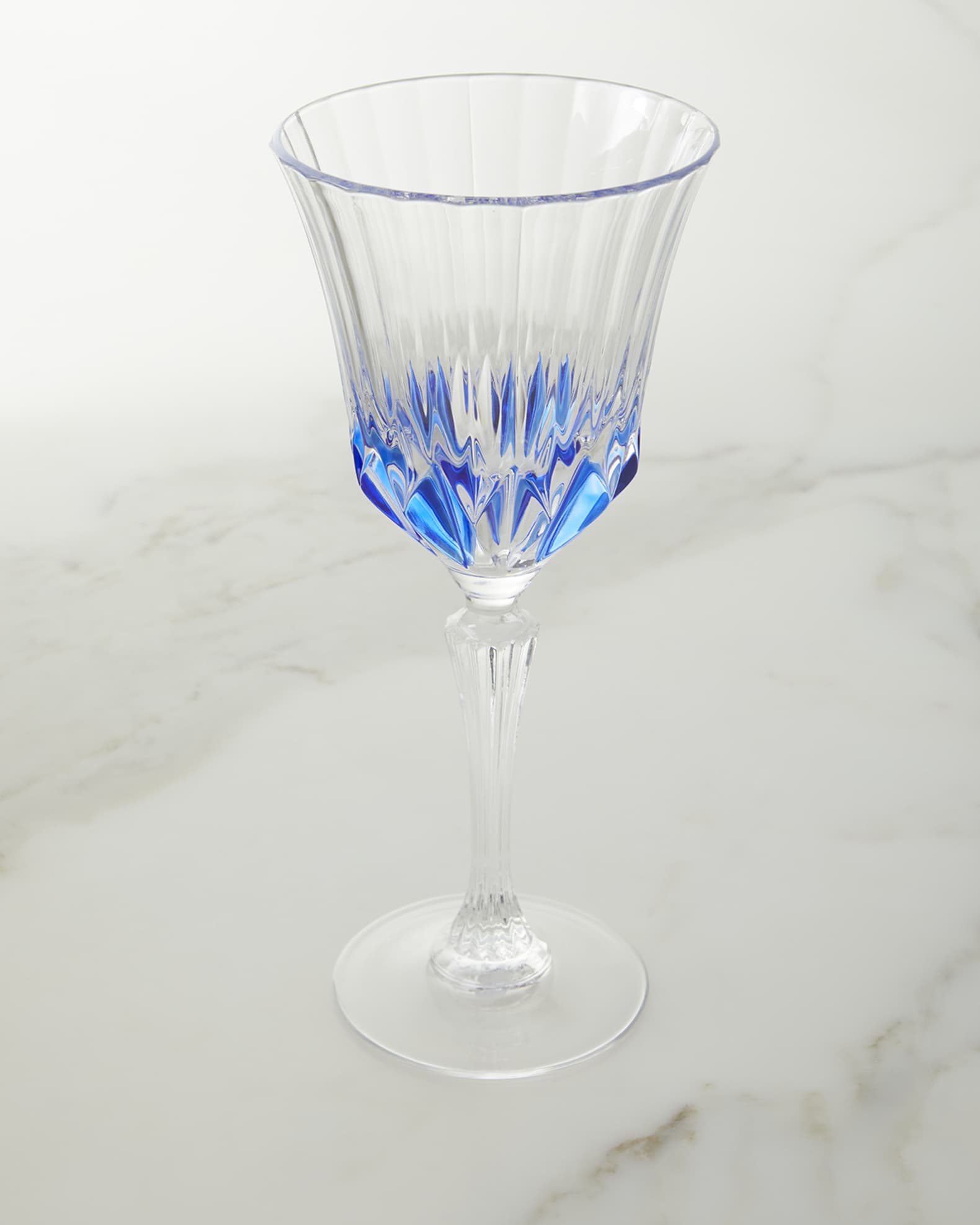 Neiman Marcus Blue Water Glasses, Set of 4