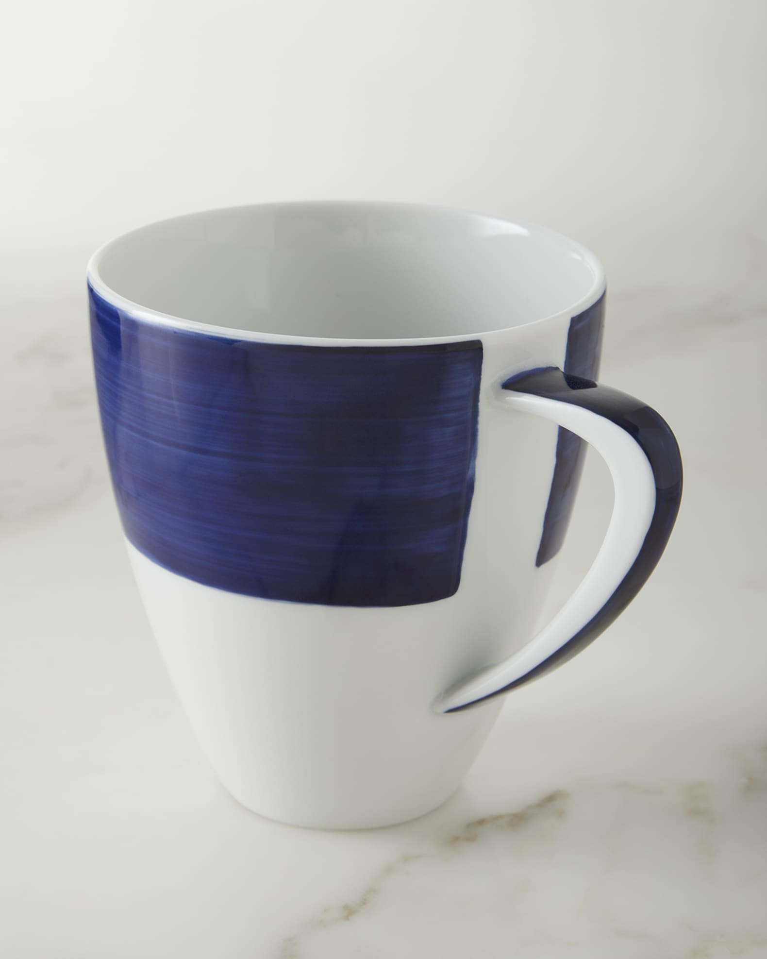Brushstroke Cobalt Mugs, Set of 4 0