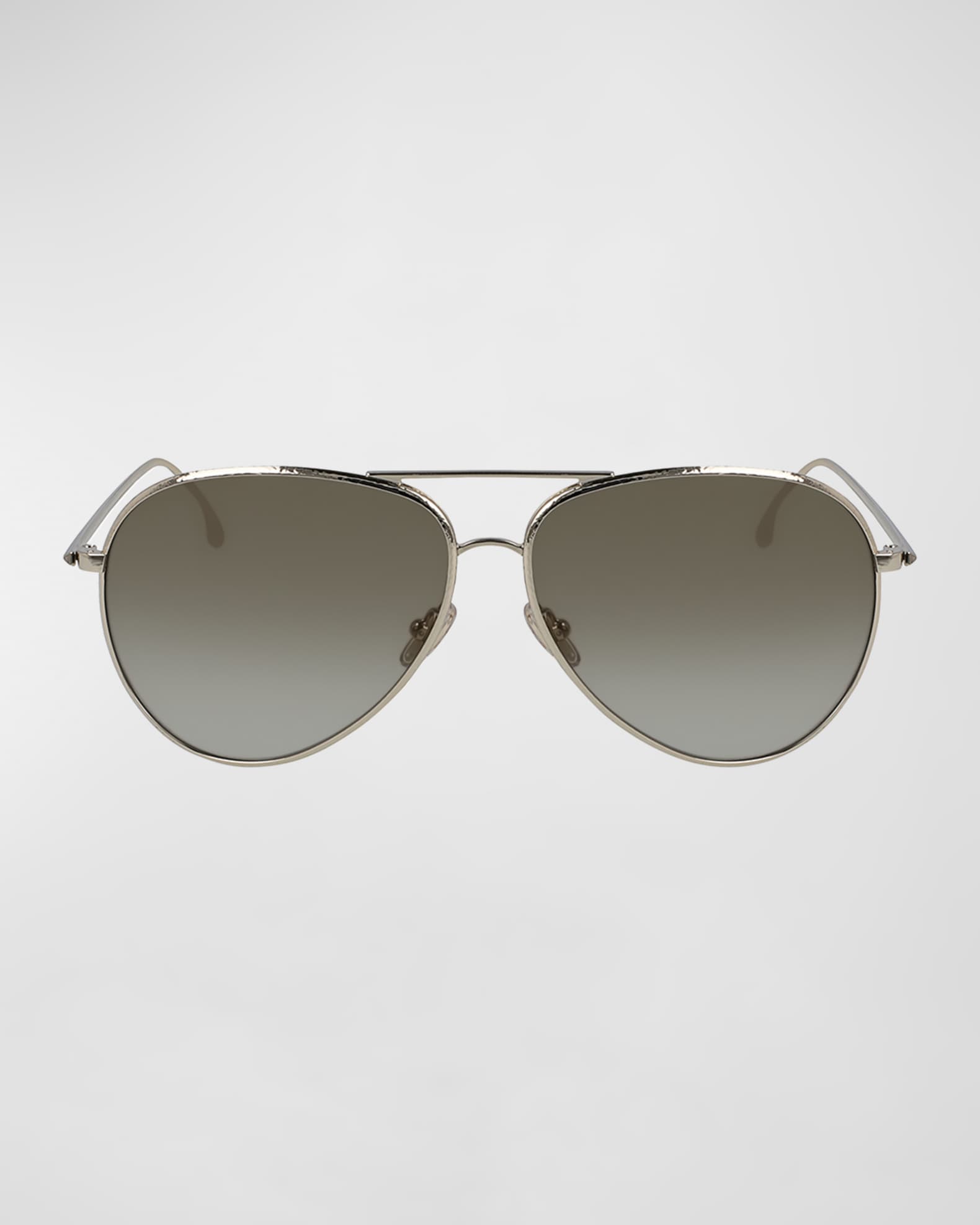Aviator Hammered Metal Sunglasses  1