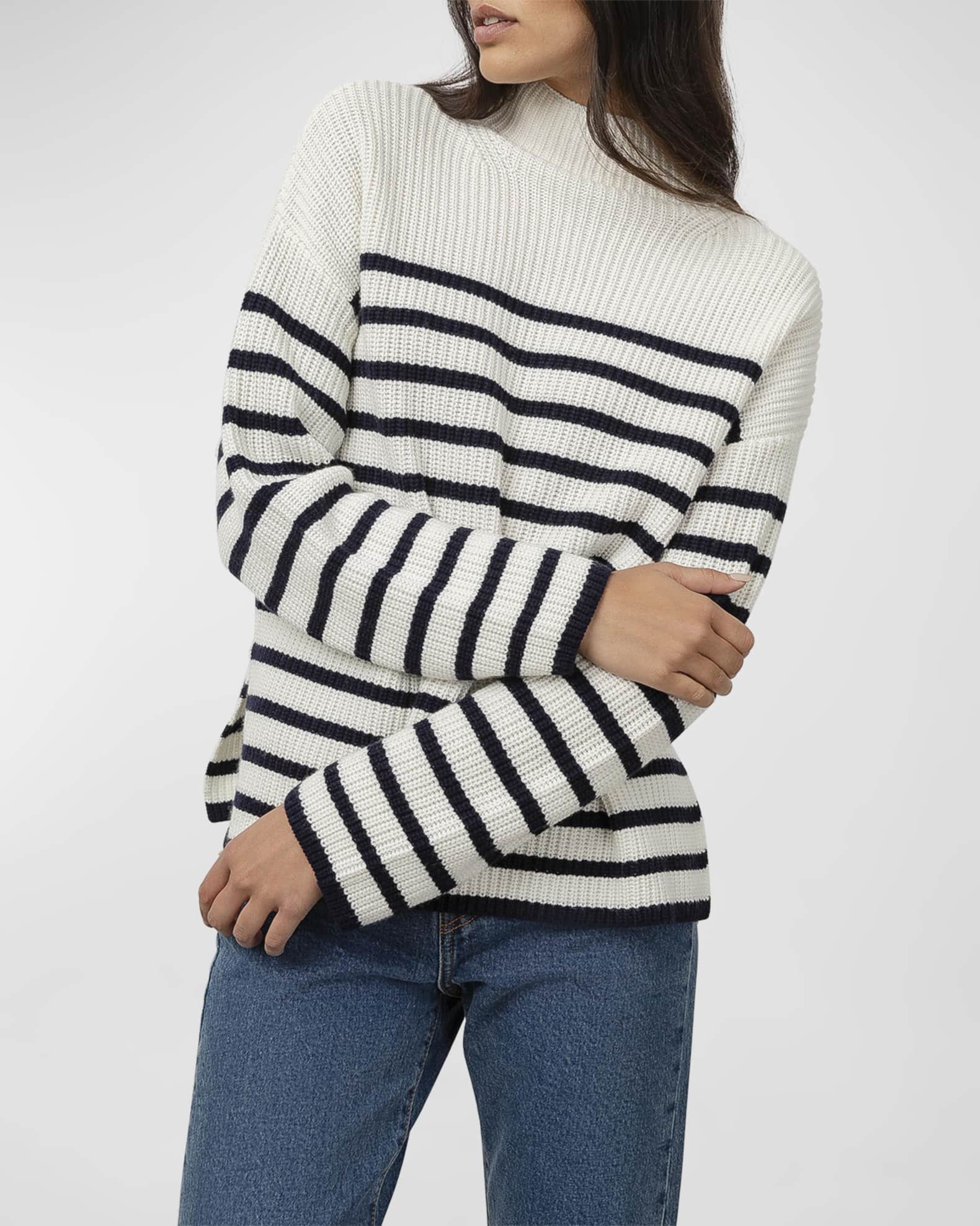 Rails Claudia Turtleneck Stripe Sweater | Neiman Marcus