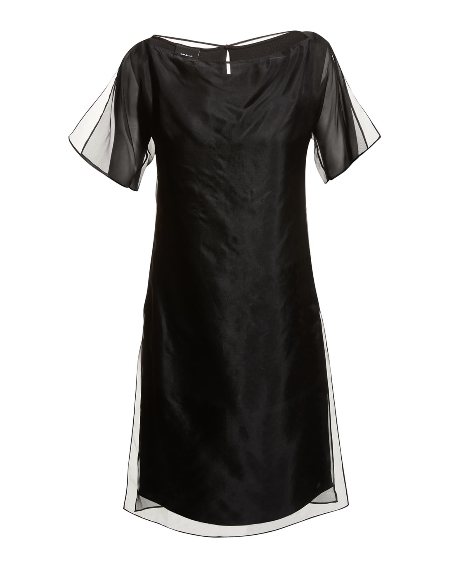 Akris Sequined Chiffon Overlay Dress Neiman Marcus