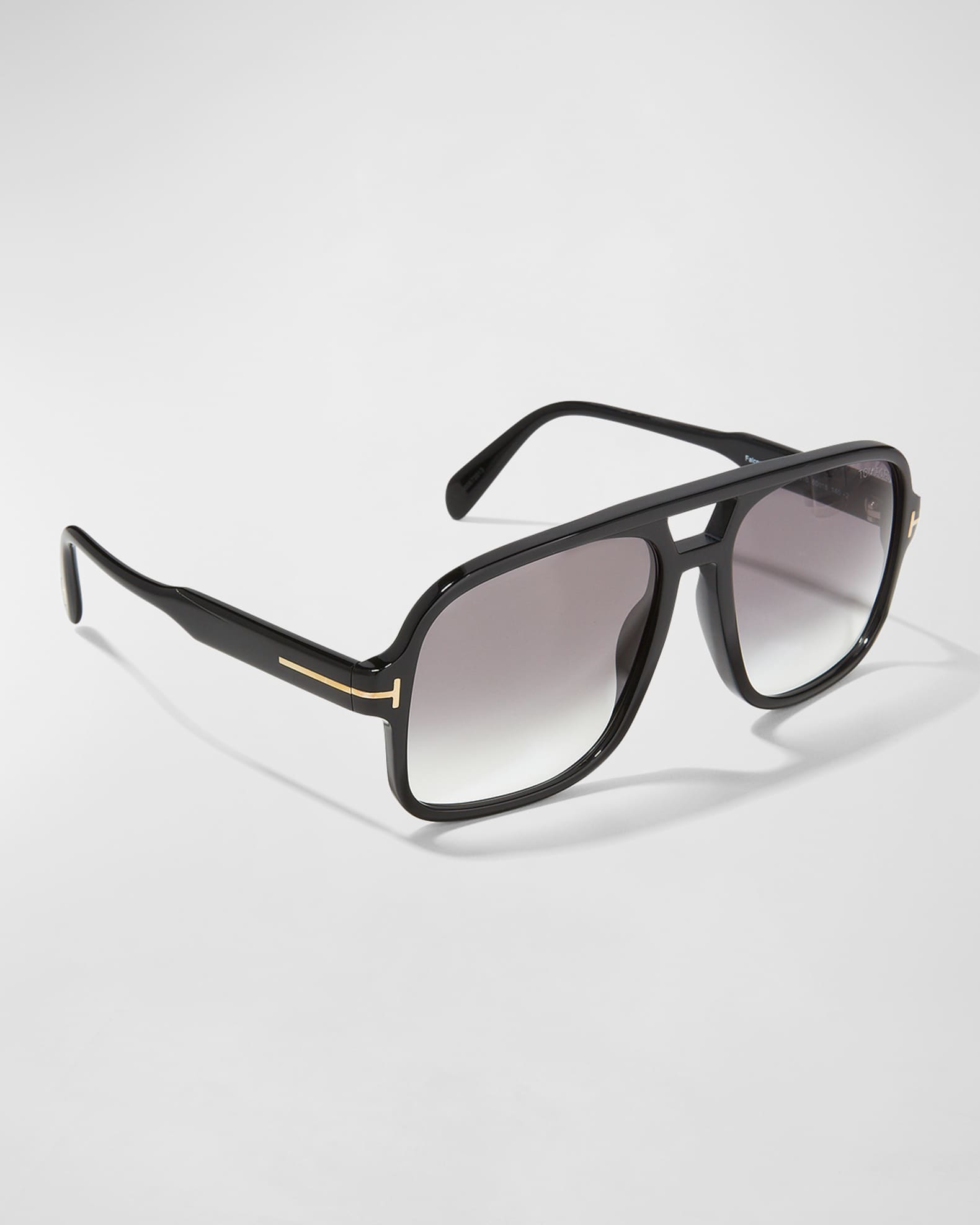 Maxwell aviator-style gold-tone and tortoiseshell acetate sunglasses