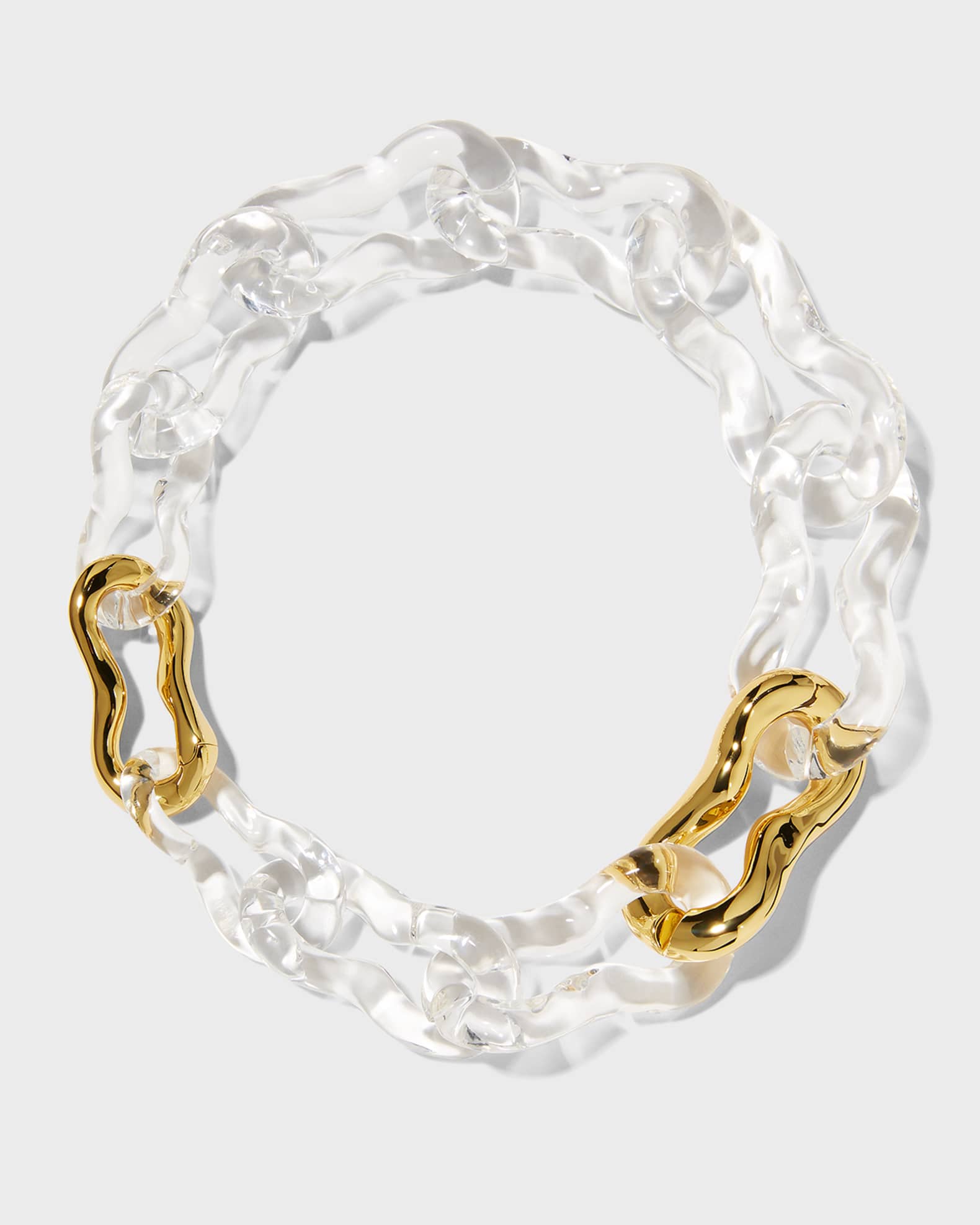 Alexis Bittar Liquid Lucite Link Necklace | Neiman Marcus