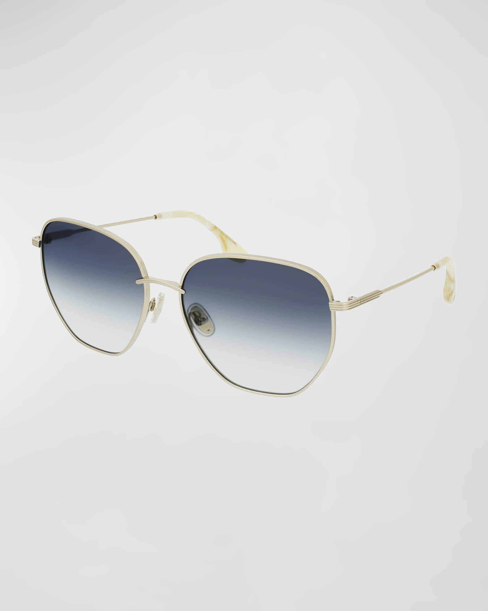 Geometric Square Metal Sunglasses  1