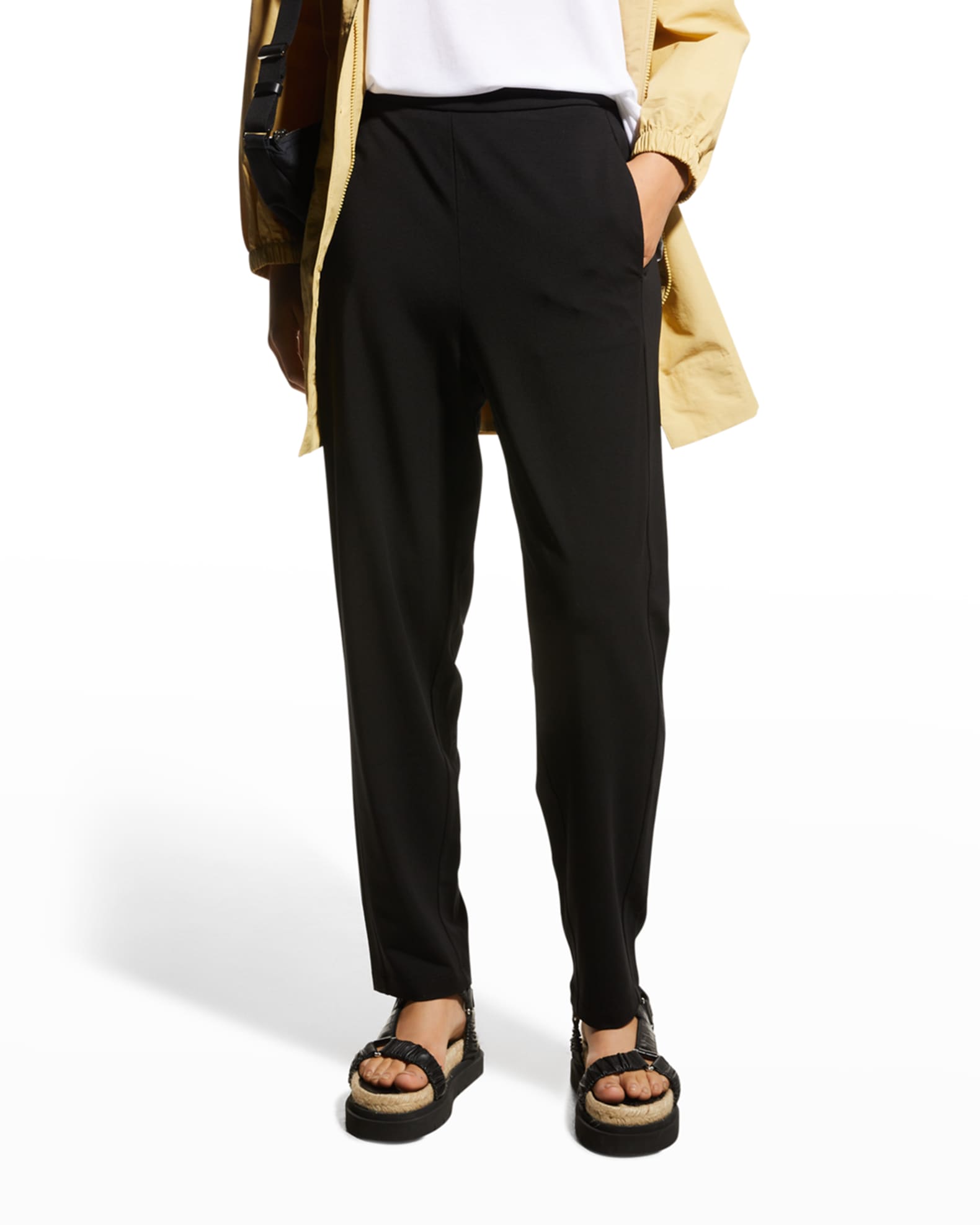 Eileen Fisher Stretch Jersey Slouch Ankle Pants