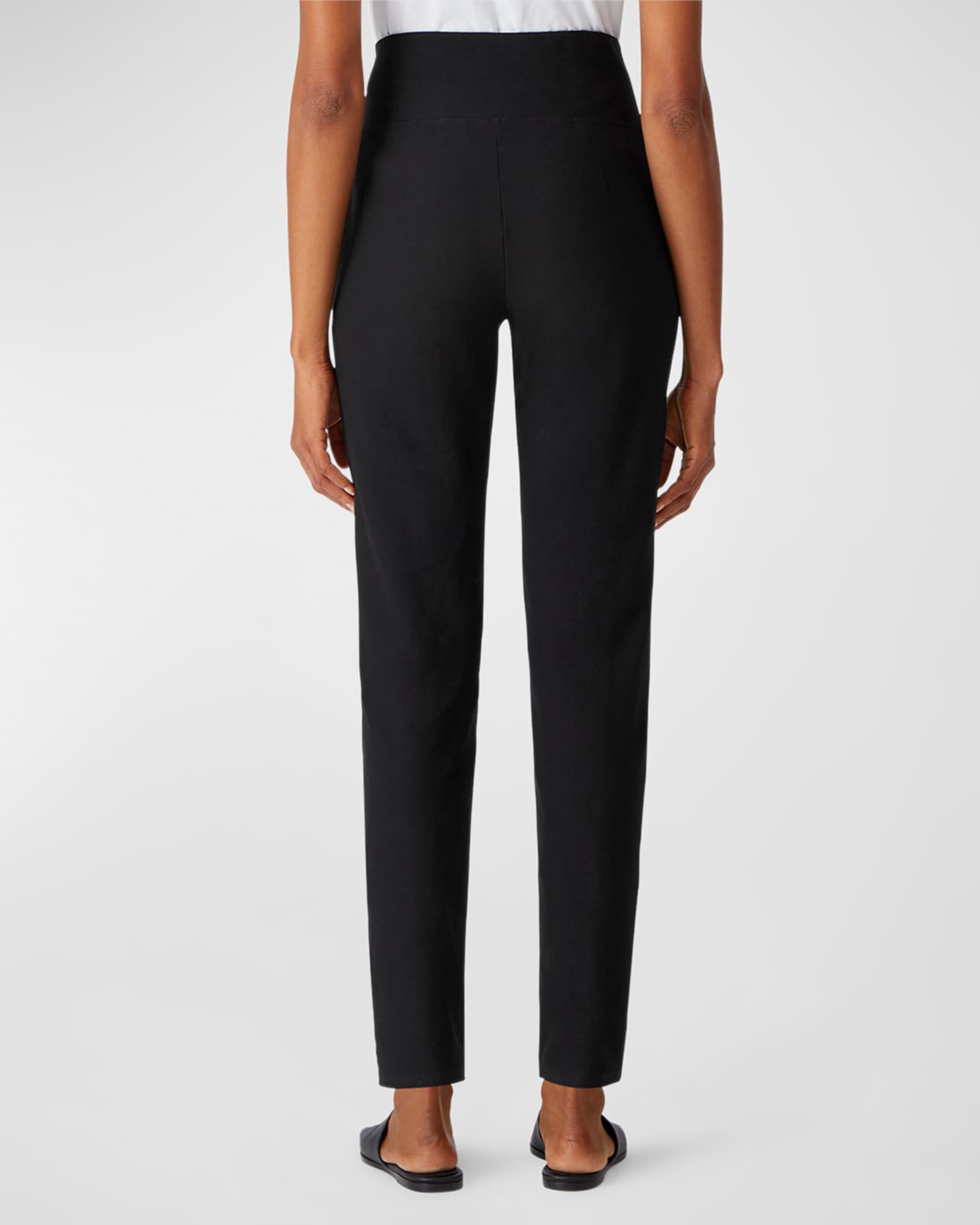 Eileen fisher stretch crepe slim ankle pants outlet