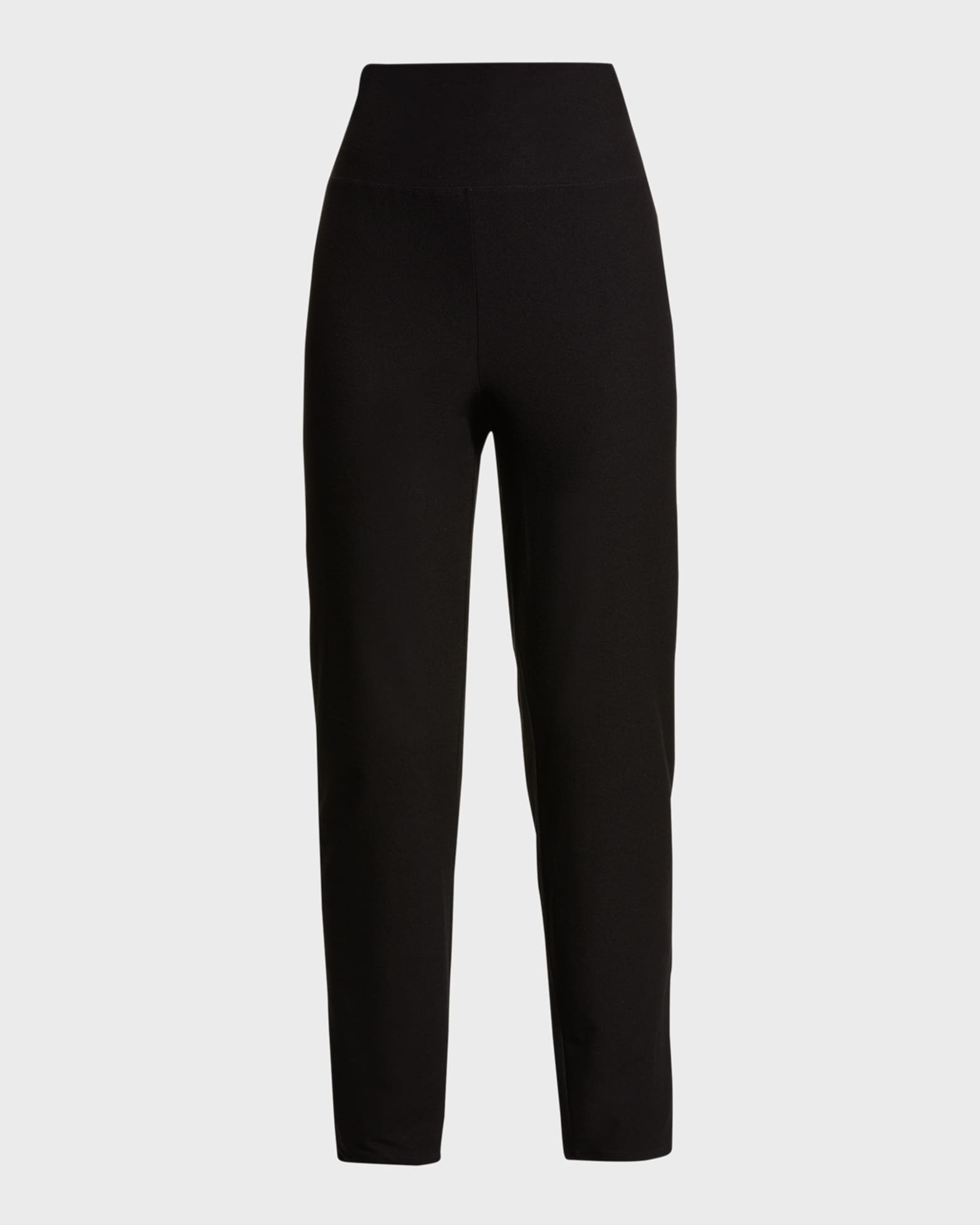 Eileen Fisher High-Waist Stretch Crepe Slim Ankle Pants