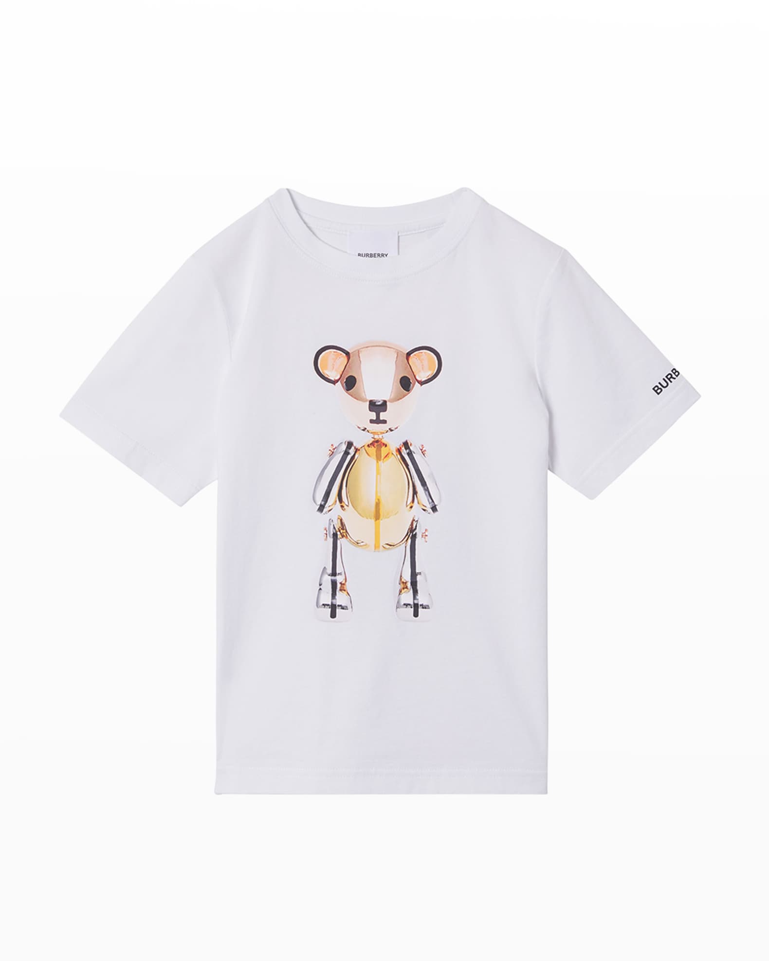 Burberry Girl's Rose Gold Bear Graphic T-Shirt, Size 3-14 | Neiman Marcus