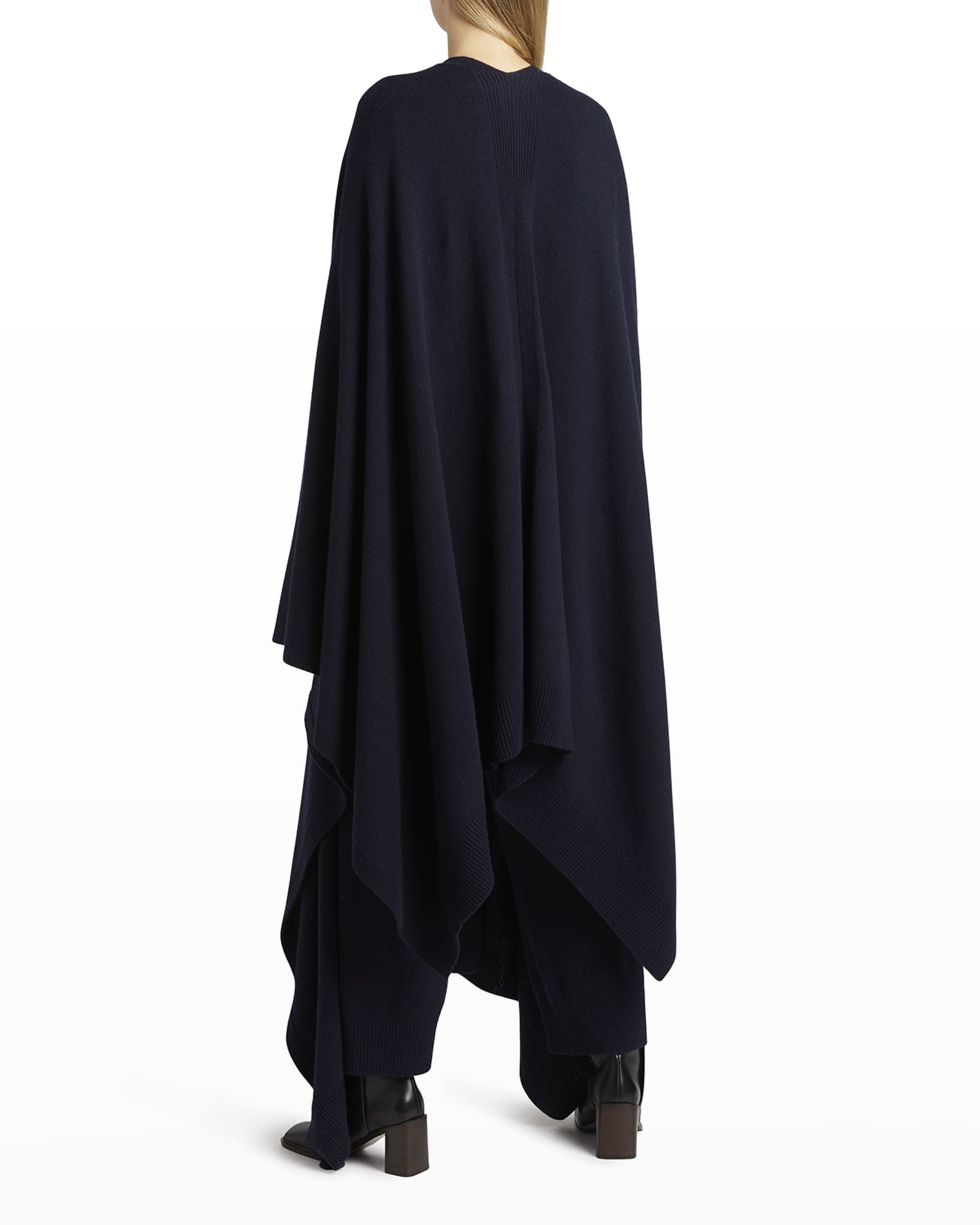 Womens Clothing Coats Capes The Row Denice Cashmere Cape in Blue 