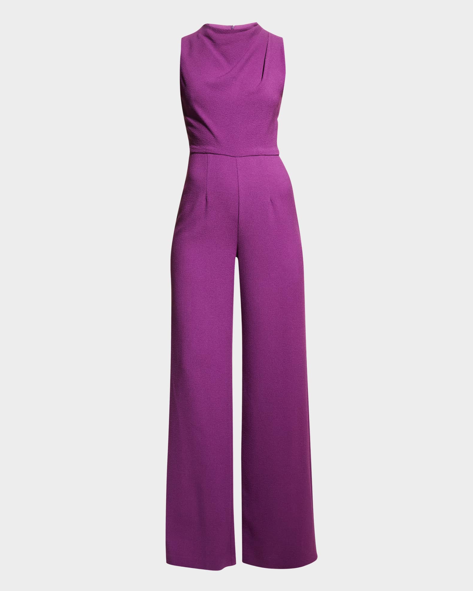 Corrine High-Neck Sleeveless Jumpsuit Neiman Marcus