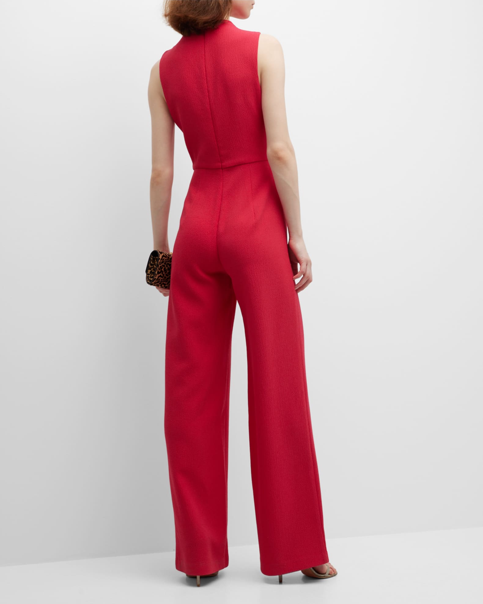 Corrine High-Neck Sleeveless Jumpsuit