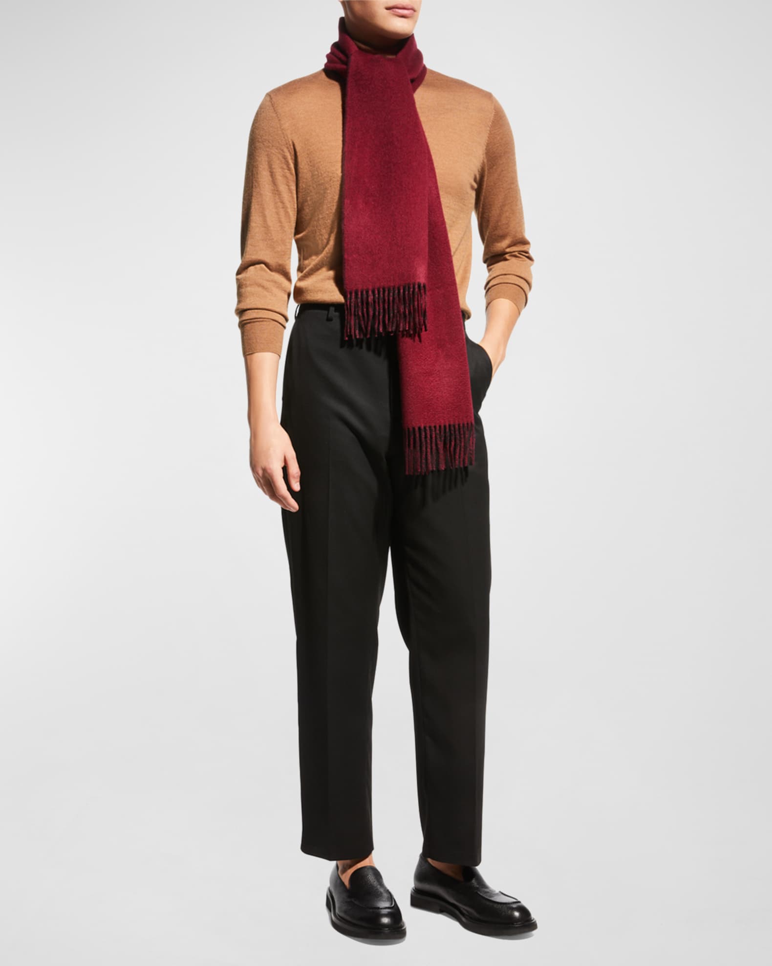 Neiman Marcus Men's DoubleFace Cashmere Scarf Neiman Marcus