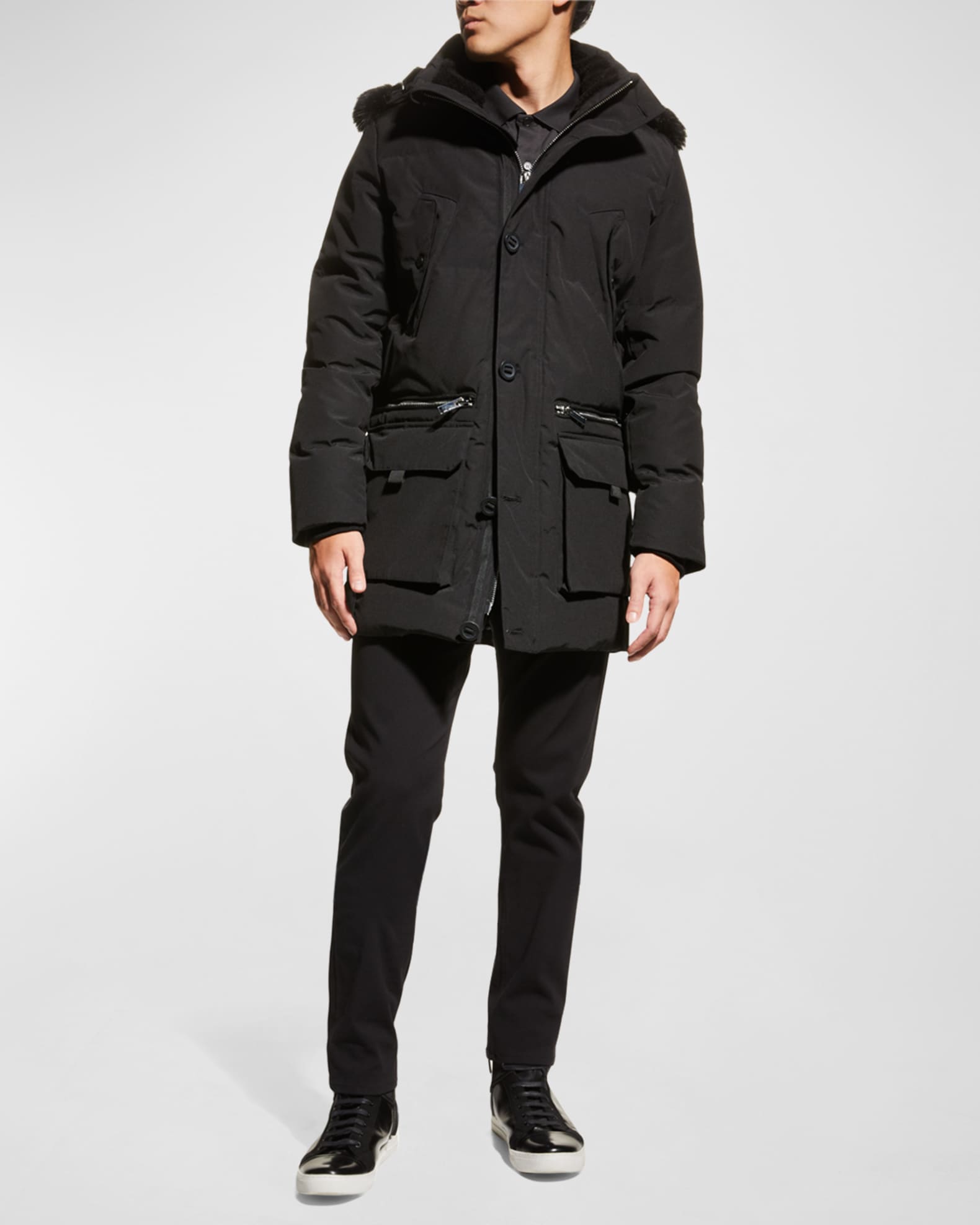 Karl lagerfeld mens winter coat deals