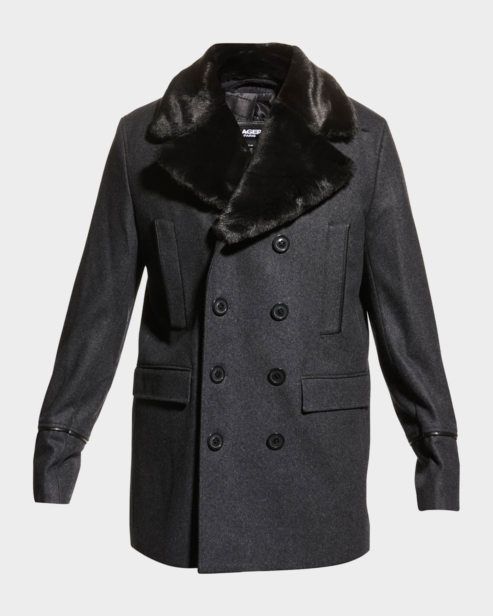 Drake's Louis Vuitton shearling teddy coat