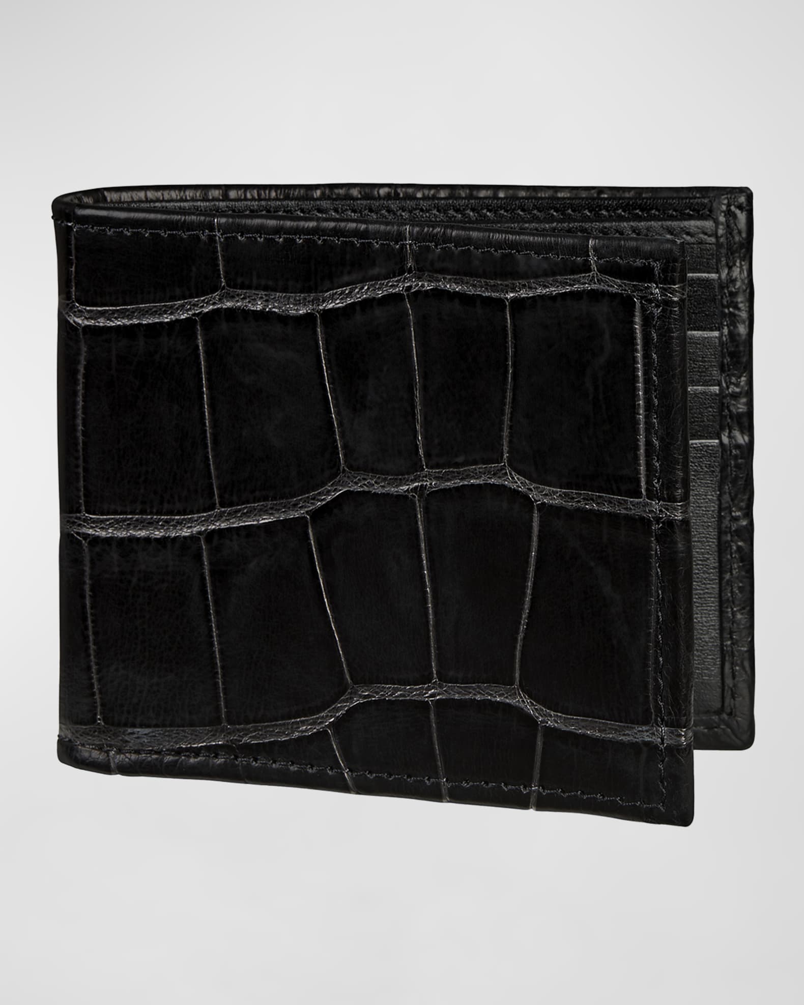 Graphic Image Men's Alligator Leather Wallet Neiman Marcus