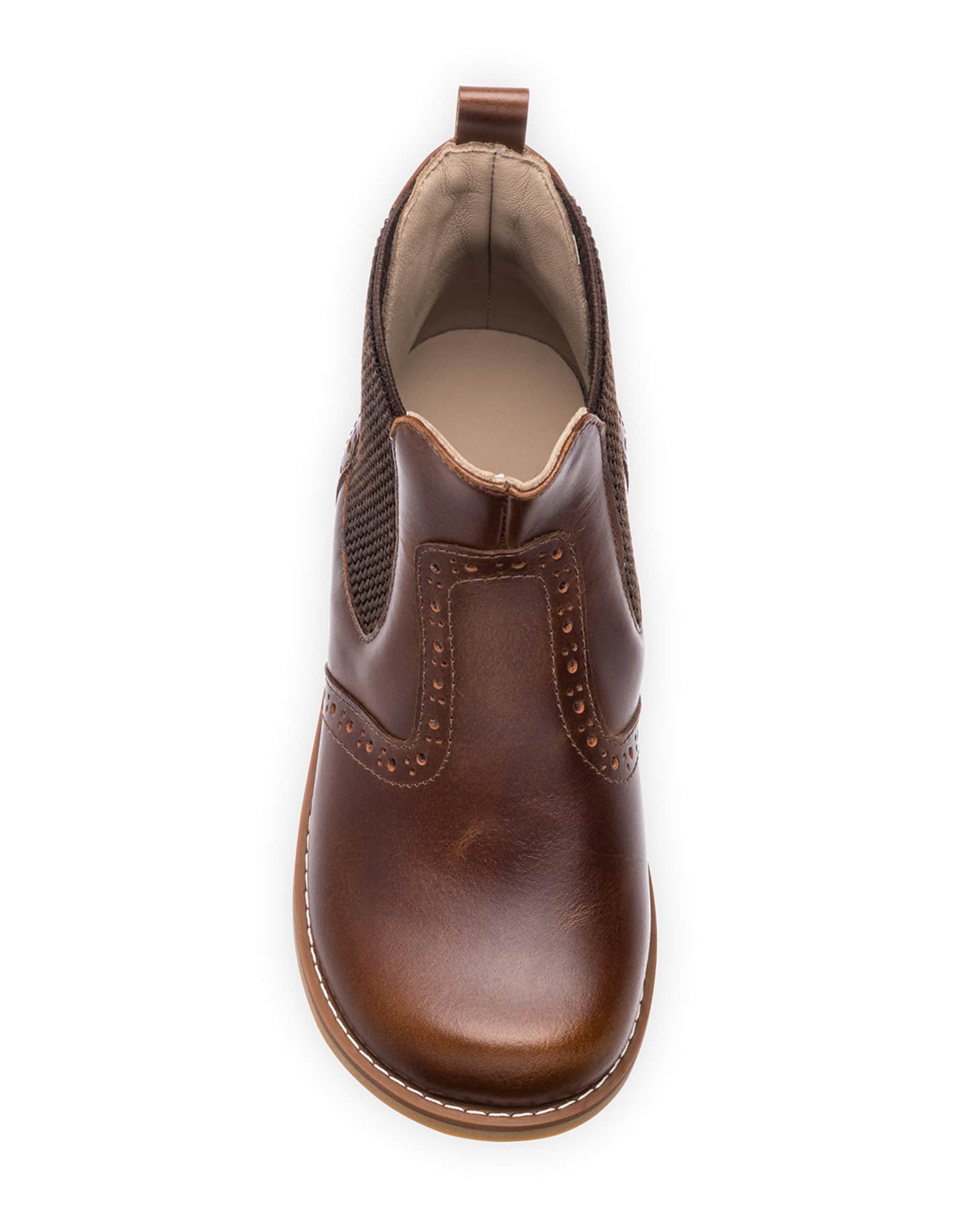 Boy's Perforated Leather Chelsea Booties, Baby/Toddler/Kids 1