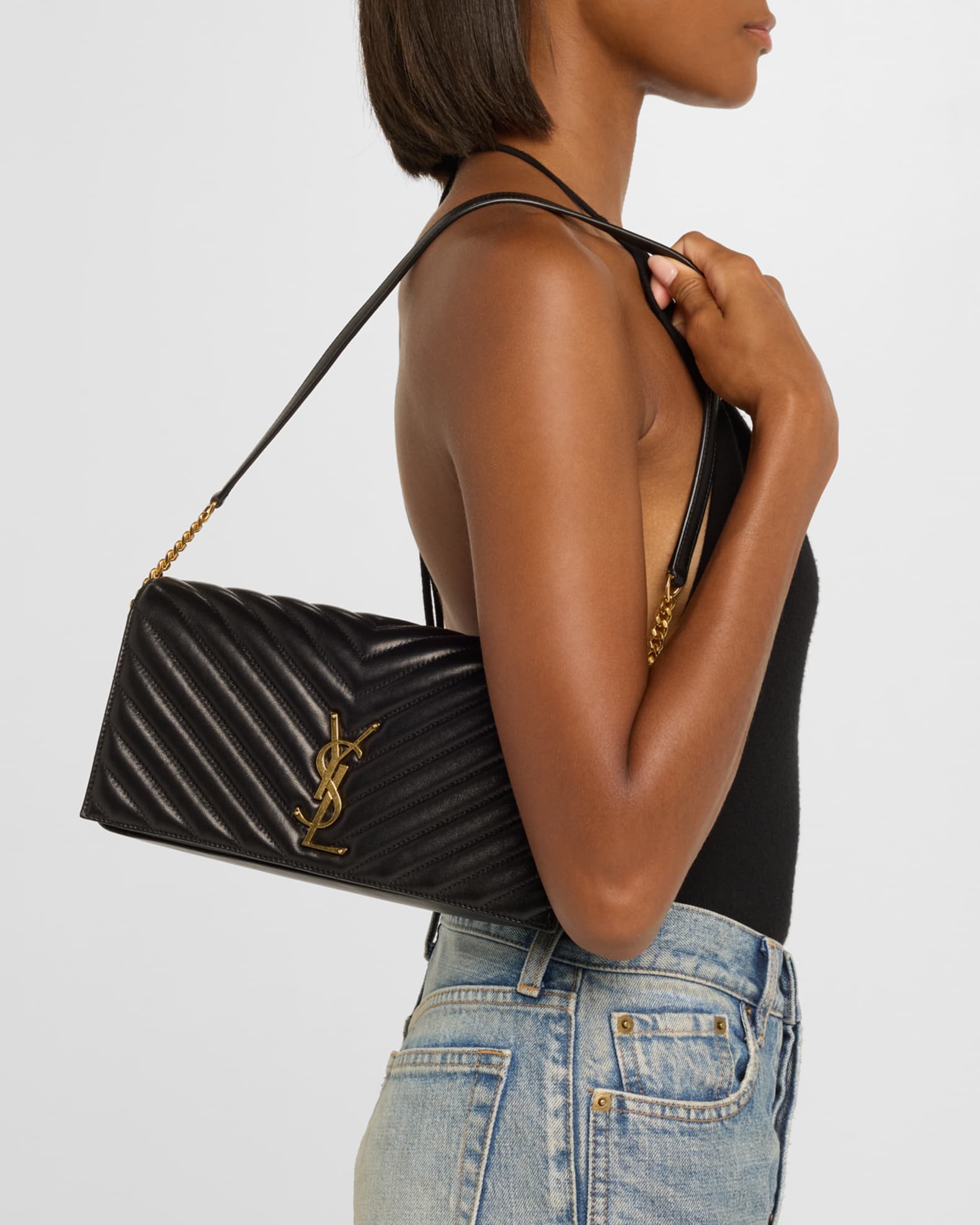 Saint Laurent Kate 99 YSL Supple Lamb Crossbody Bag Neiman Marcus