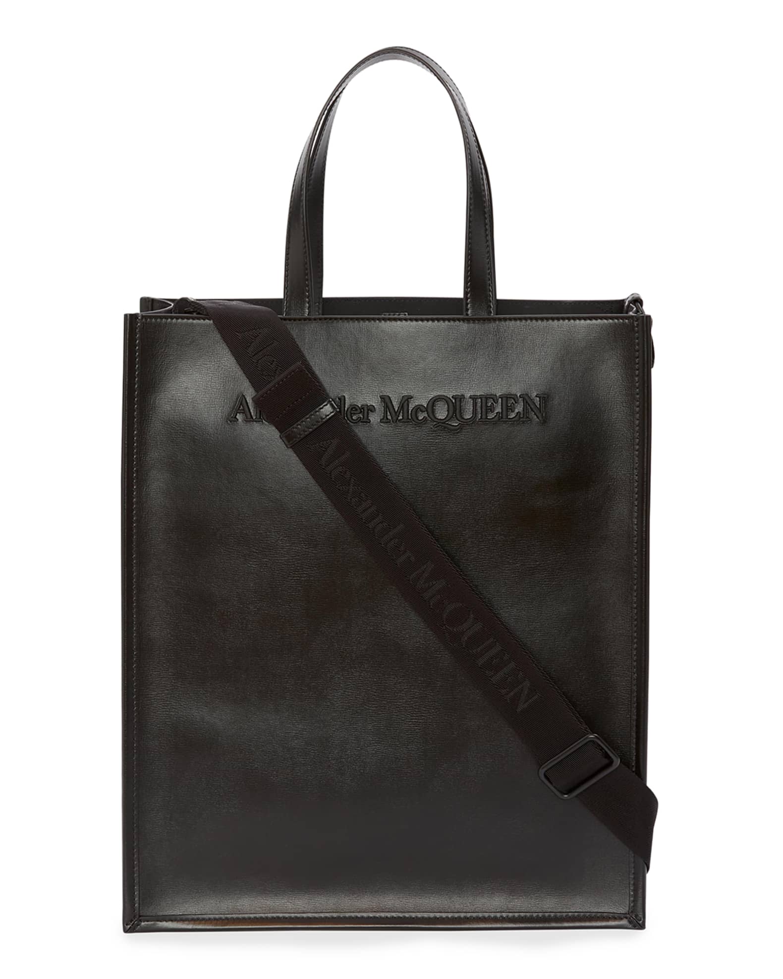 Alexander McQueen Men's Tote Bag w/ Shoulder Strap Neiman Marcus