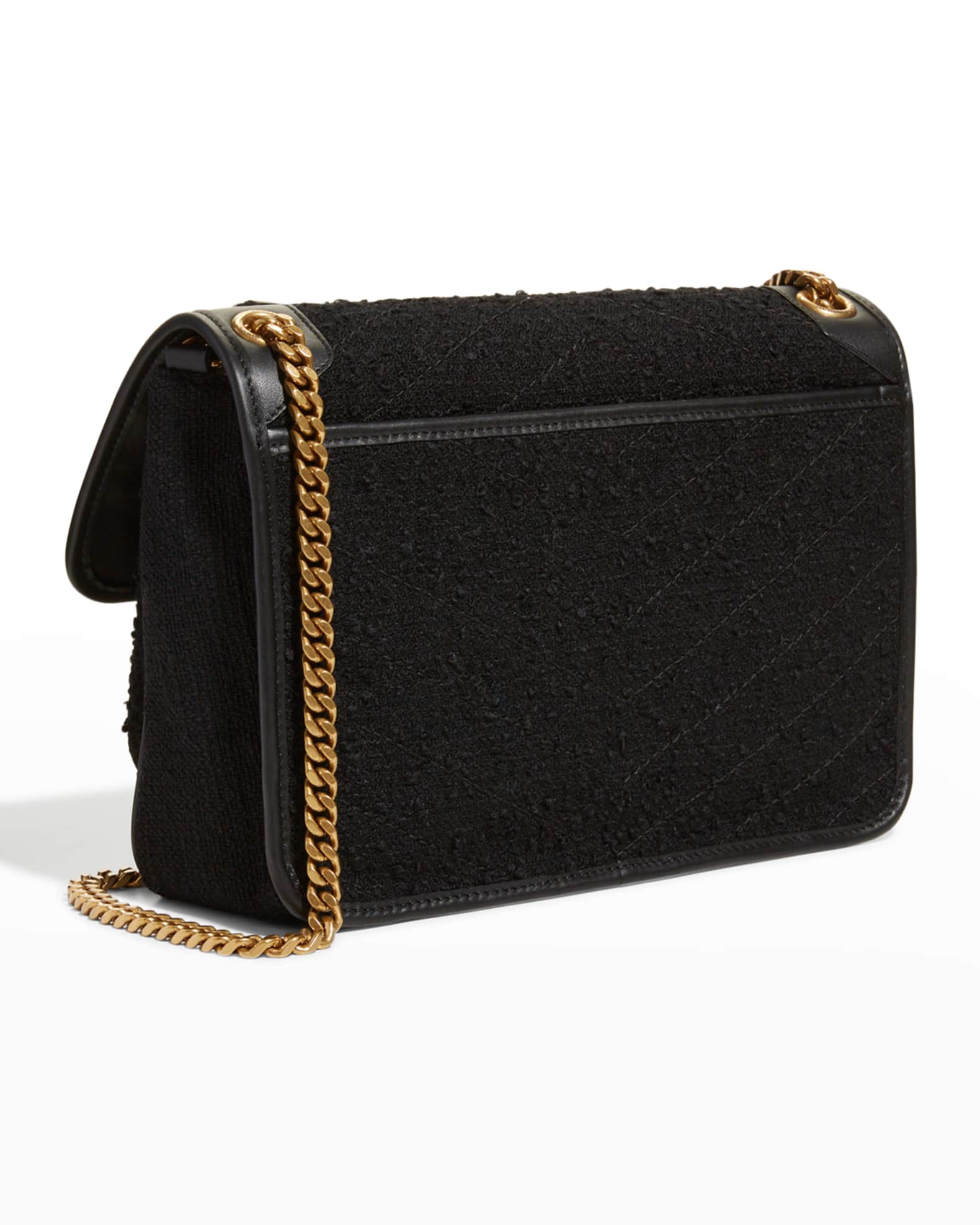 Saint Laurent Niki Medium YSL Quilted Tweed Crossbody Bag Neiman Marcus