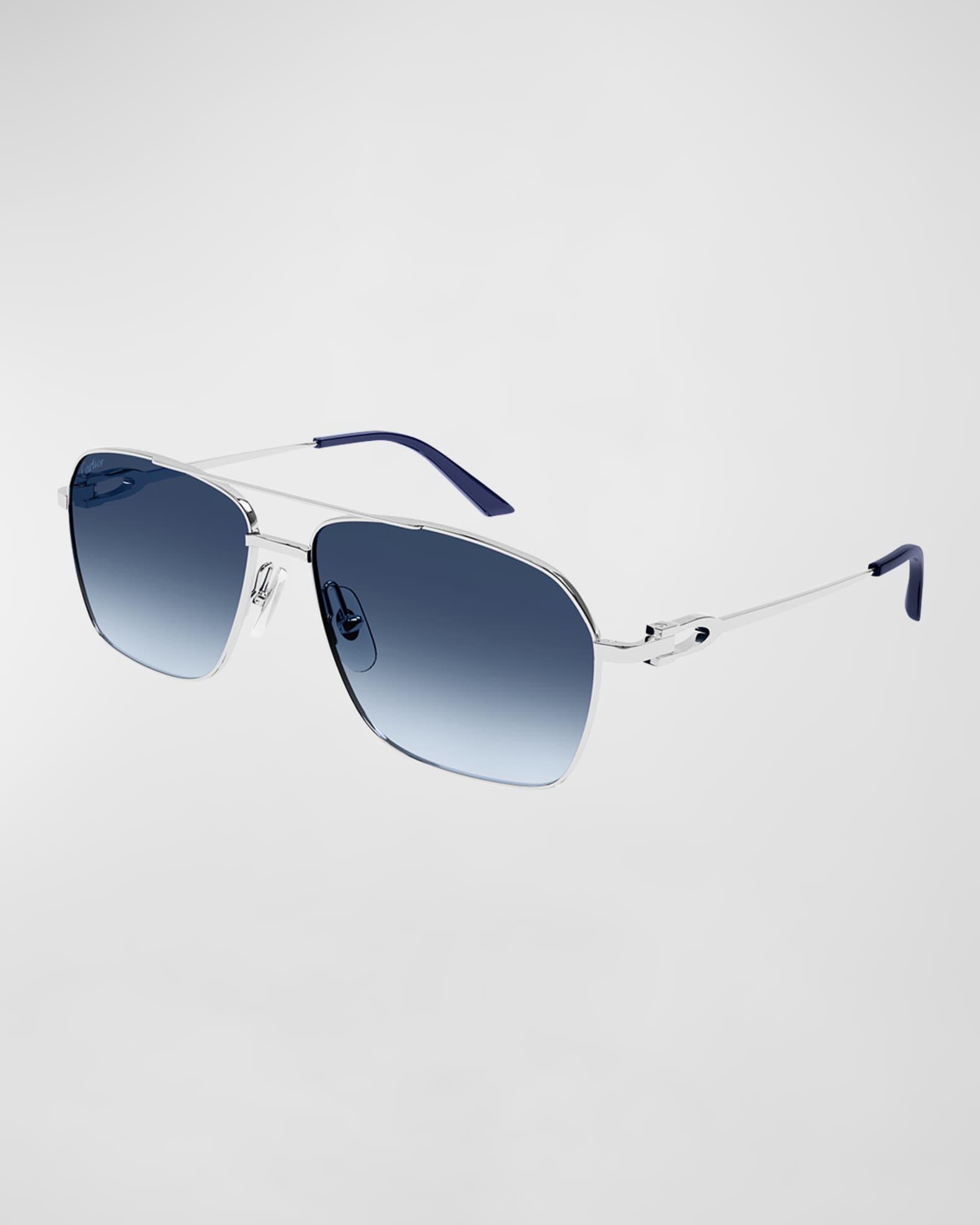 Cartier Men's Gradient Navigator Sunglasses Neiman Marcus
