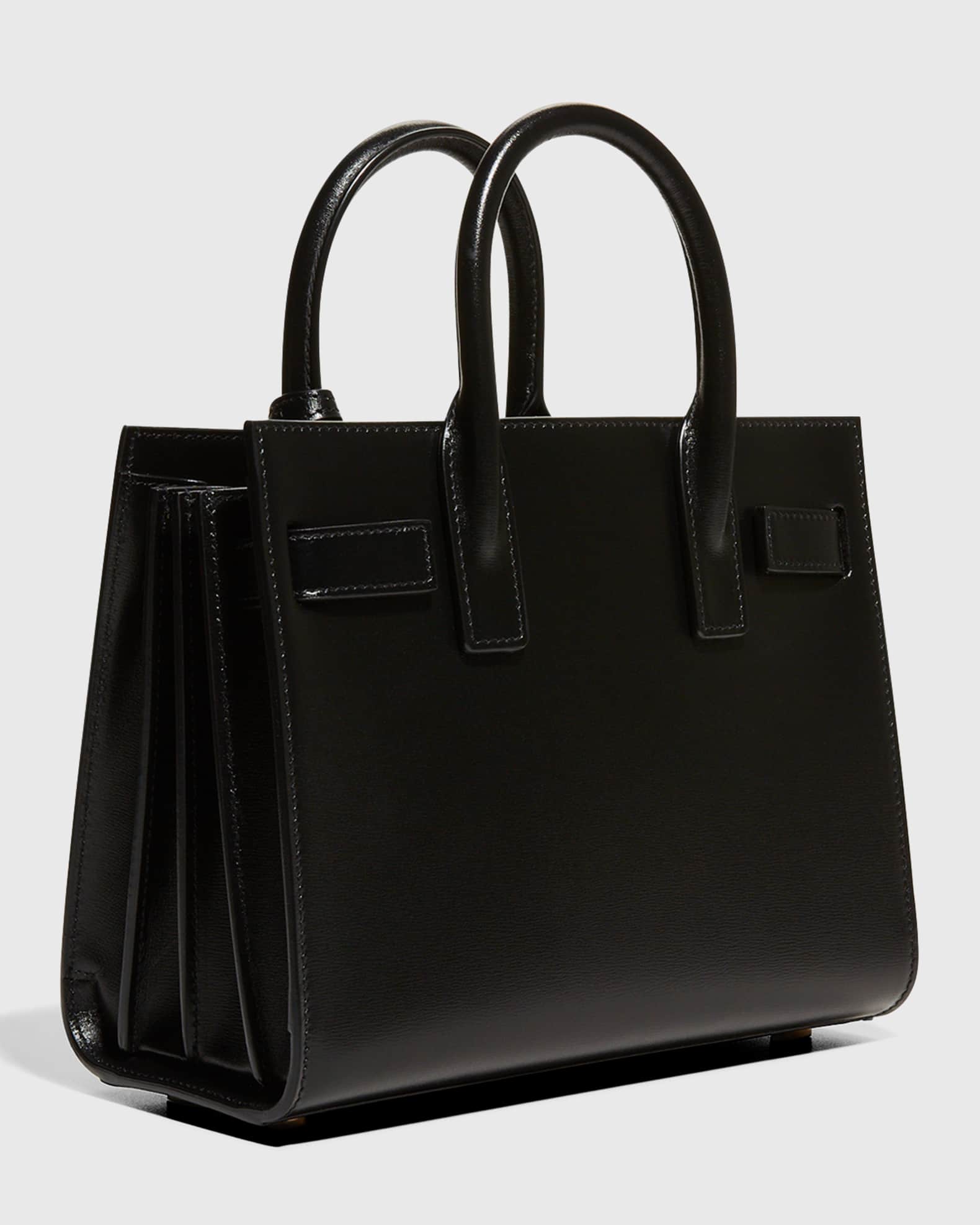 Saint Laurent Sac de Jour Nano Shiny Leather Satchel Bag | Neiman Marcus