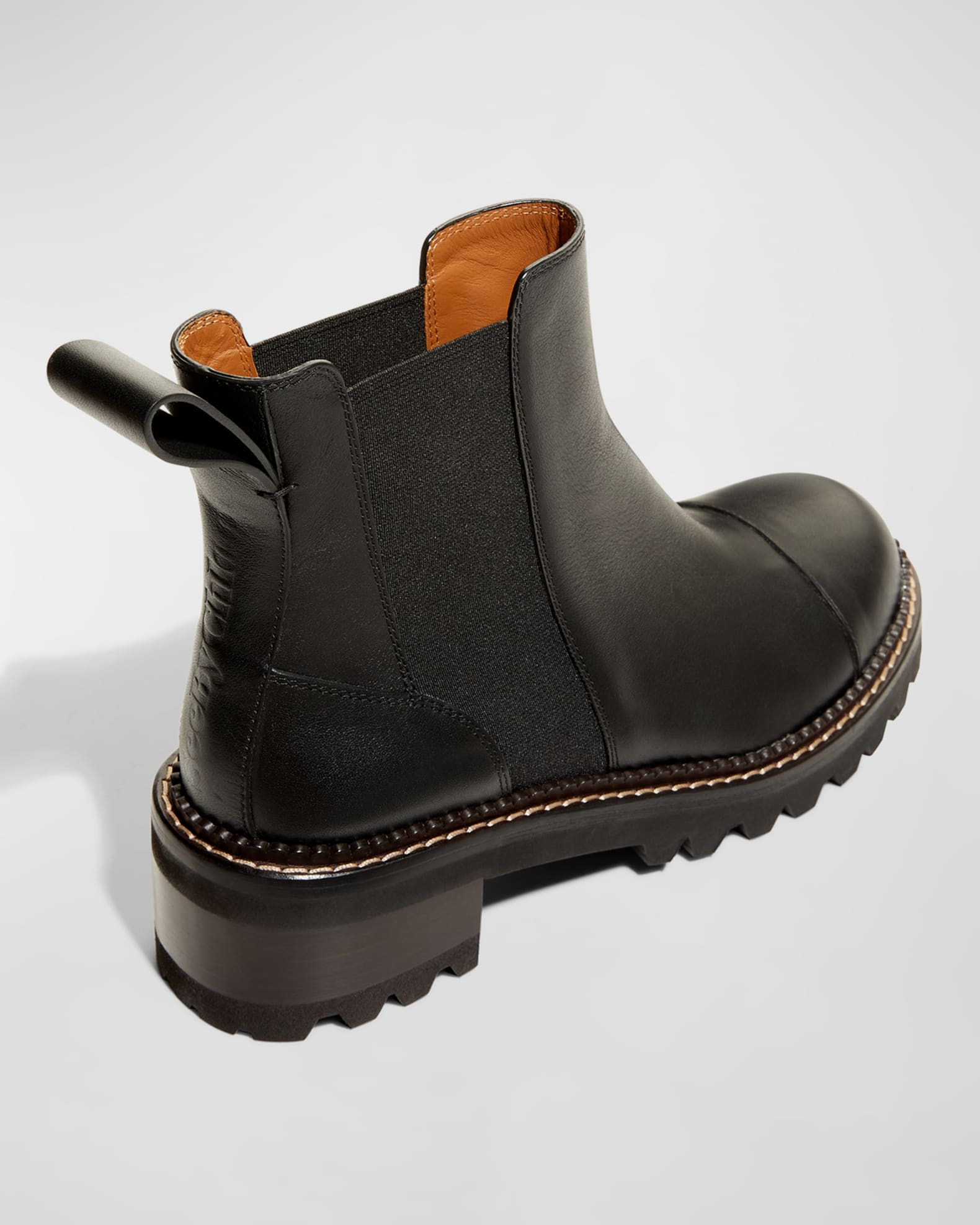 See by Chloe Mallory Leather Chelsea Booties Neiman Marcus