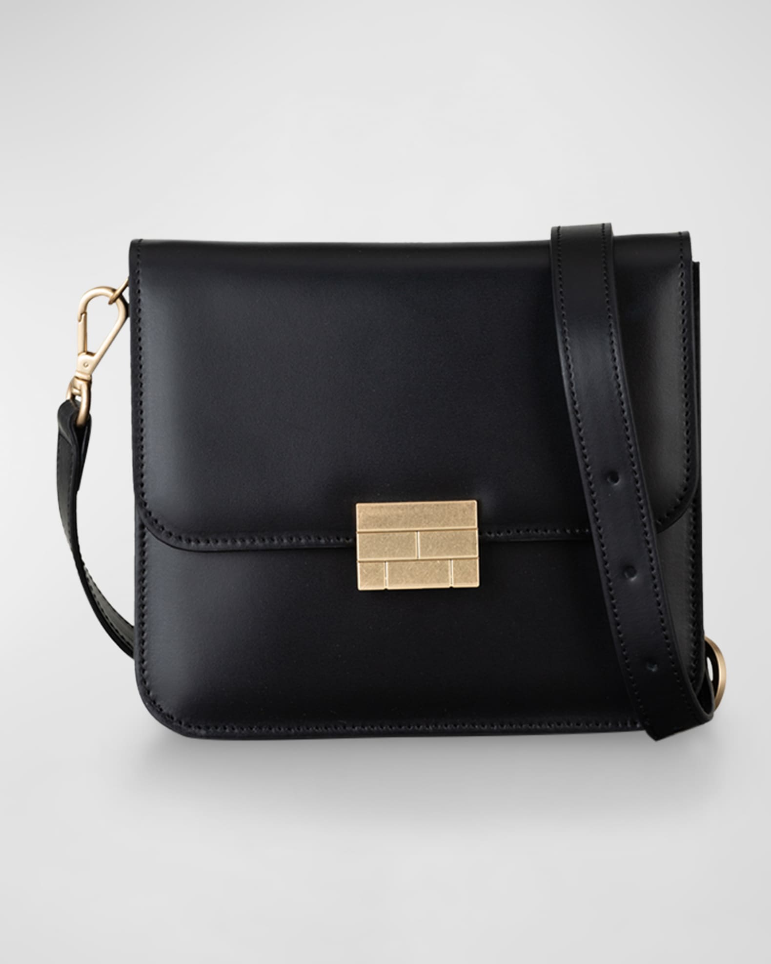 FRAME Le Signature Mini Smooth Leather Crossbody Bag | Neiman Marcus