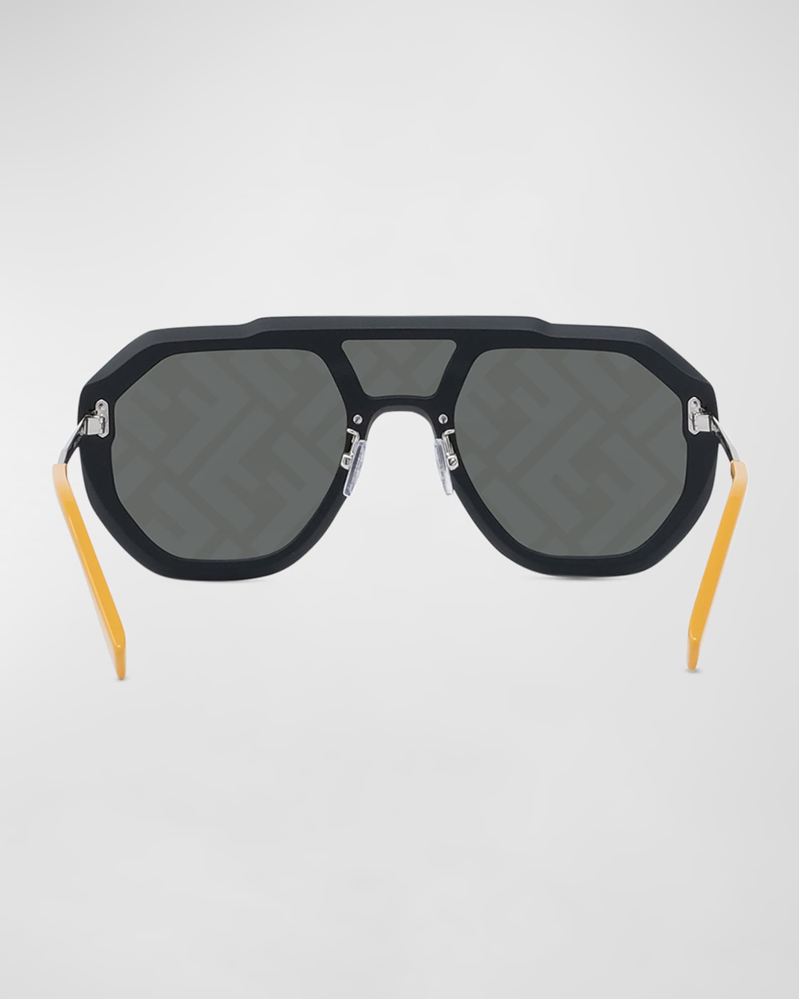 Fendi FF Logo Injection Plastic Shield Sunglasses Neiman Marcus