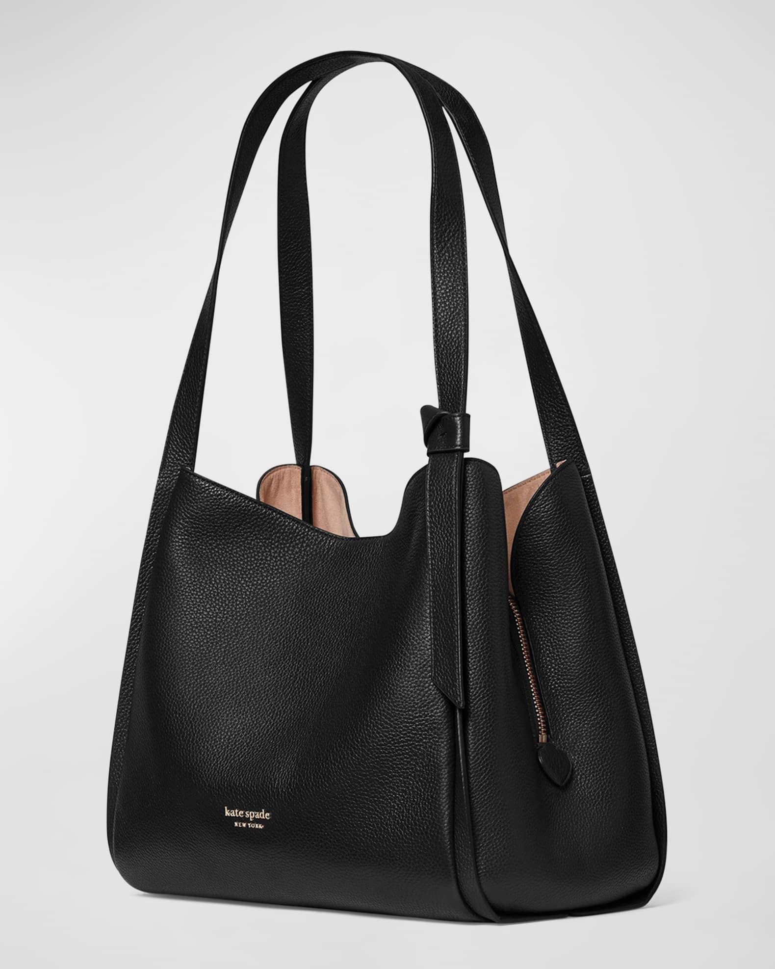 large pebbled leather hobo shoulder bag
