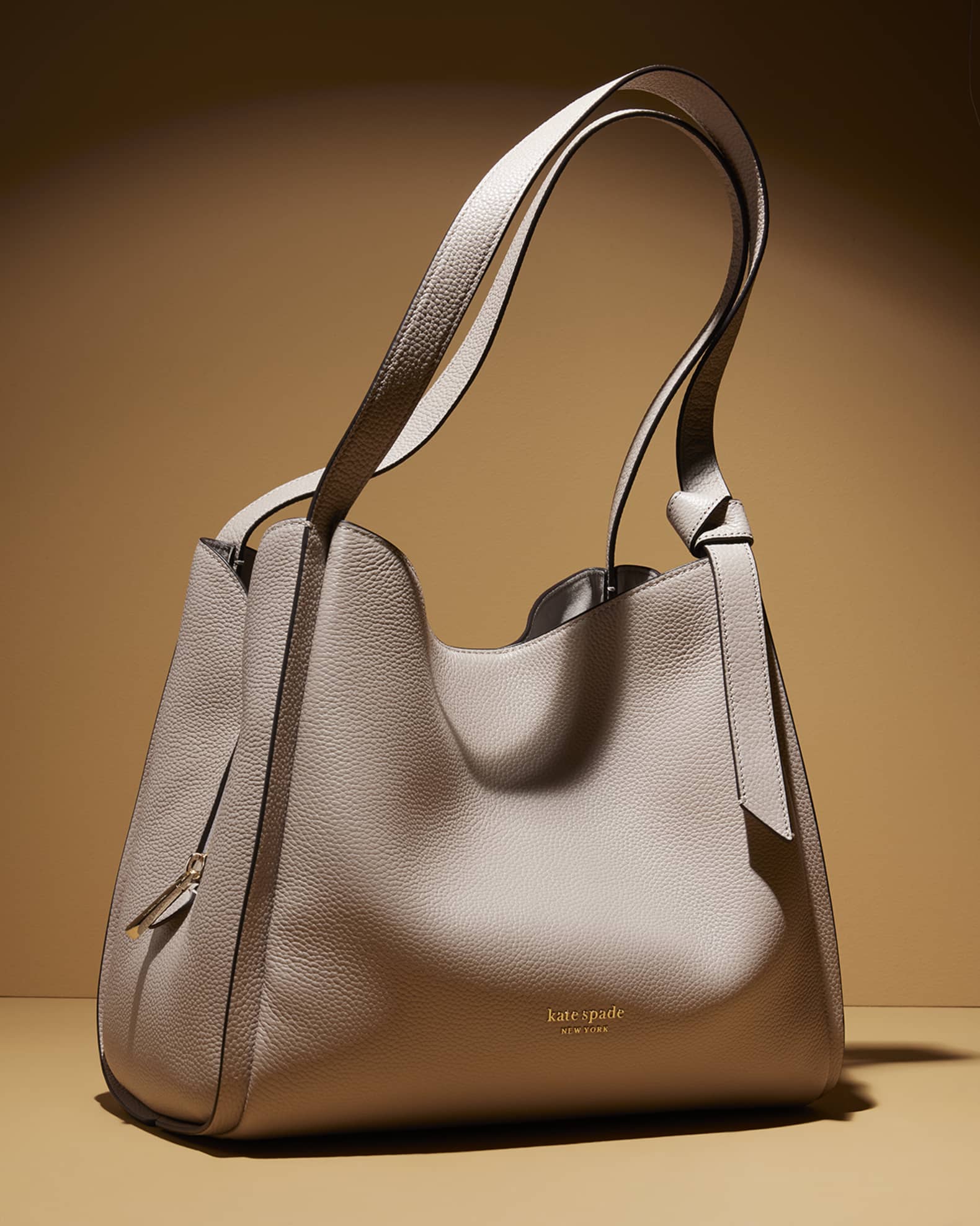 large pebbled leather hobo shoulder bag