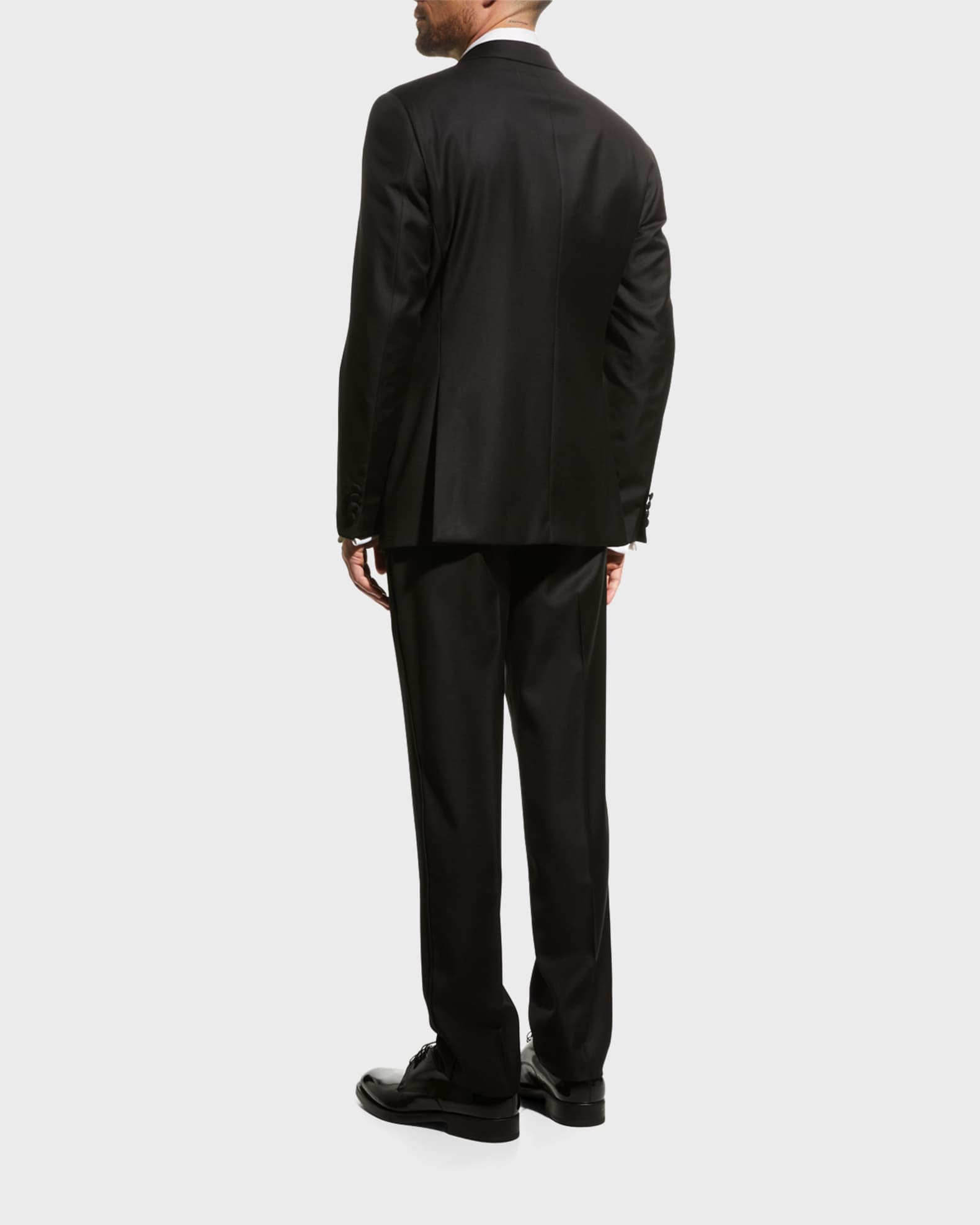 Emporio Armani Men's Solid Peak-Lapel Tuxedo | Neiman Marcus