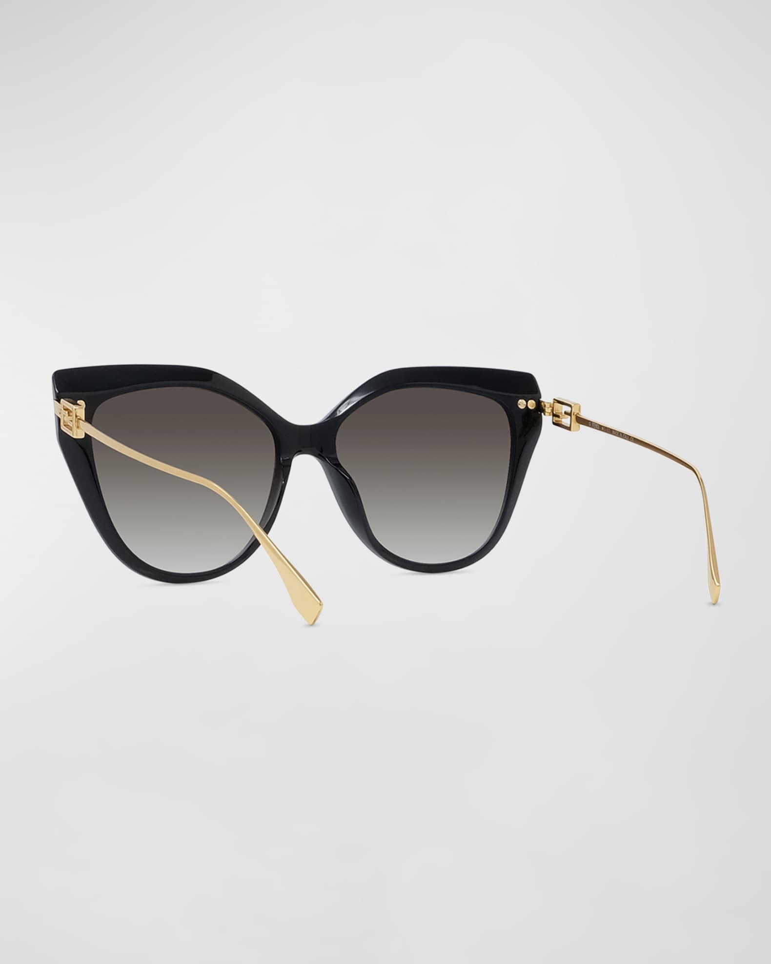 LOUIS VUITTON LV Monogram Pearl Cat Eye Sunglasses Black Acetate & Metal. Size W