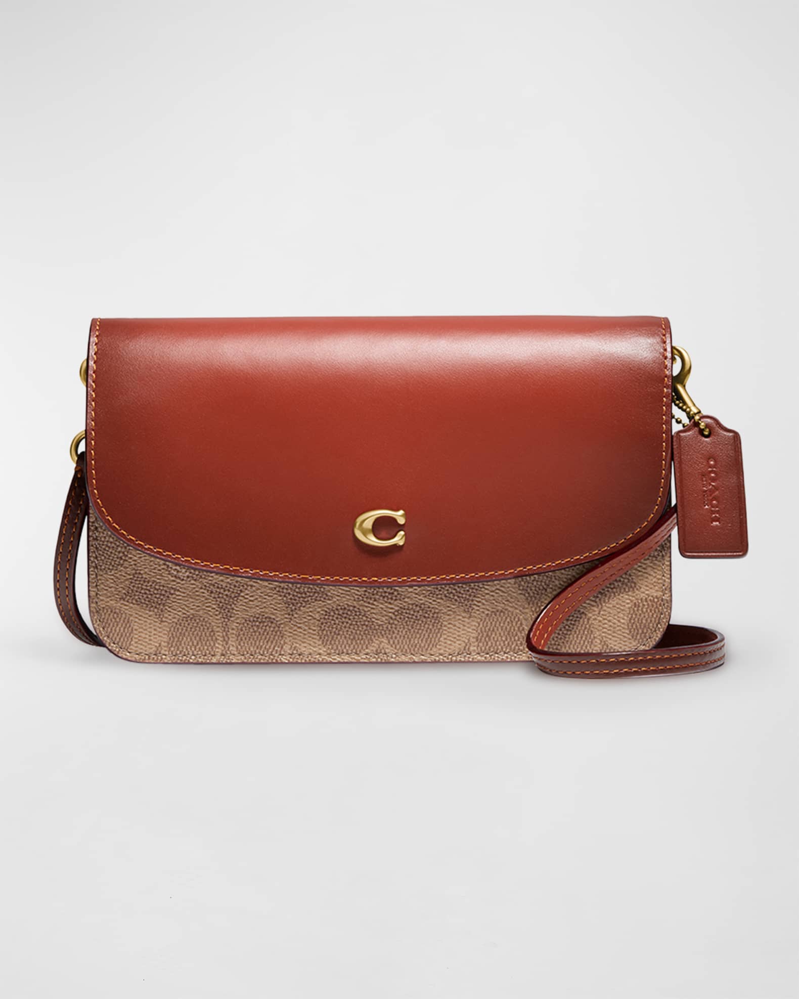 Coach Hayden Monogram Canvas Clutch Crossbody Bag Neiman Marcus