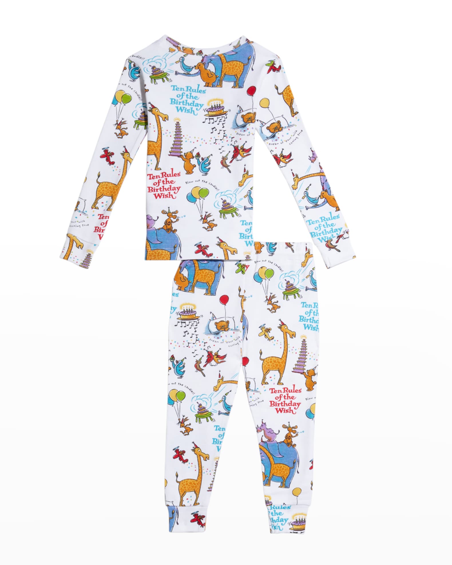 Books To Bed Kid s 10 Rules Of The Birthday Wish Pajama Book Set