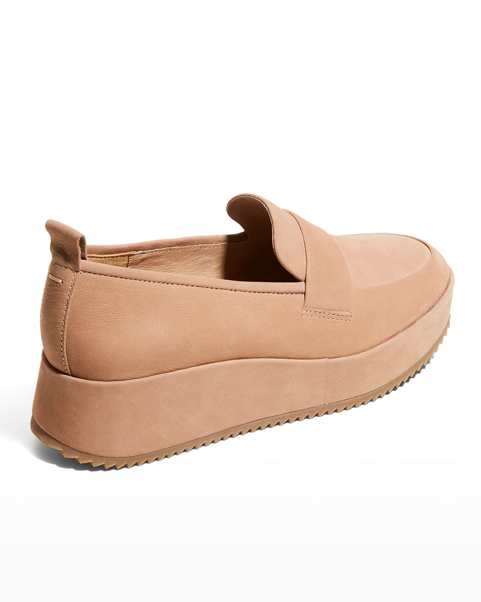 Eileen Fisher Max Nubuck Wedge Loafers Neiman Marcus