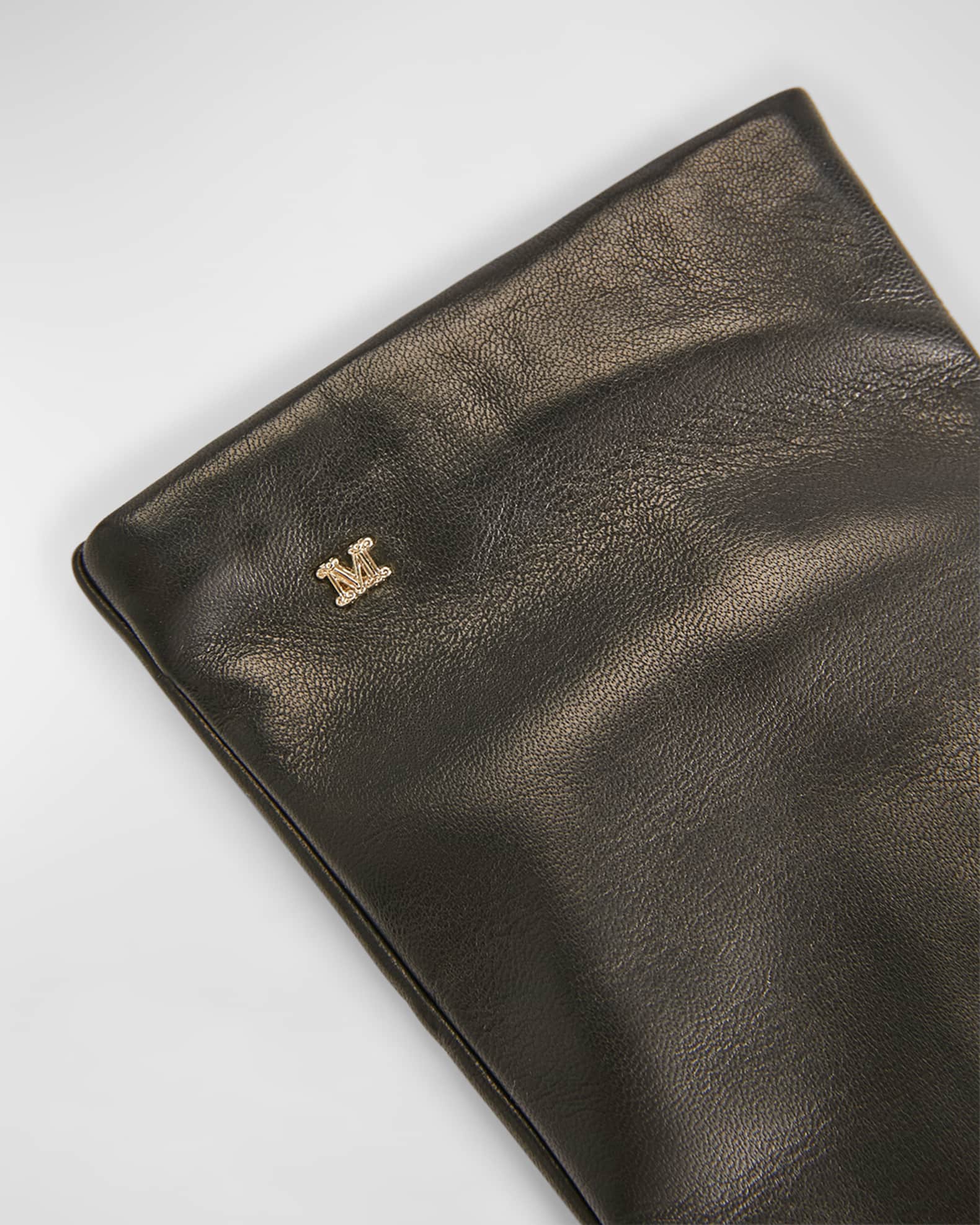 Max Mara Spalato Short Leather Gloves | Neiman Marcus