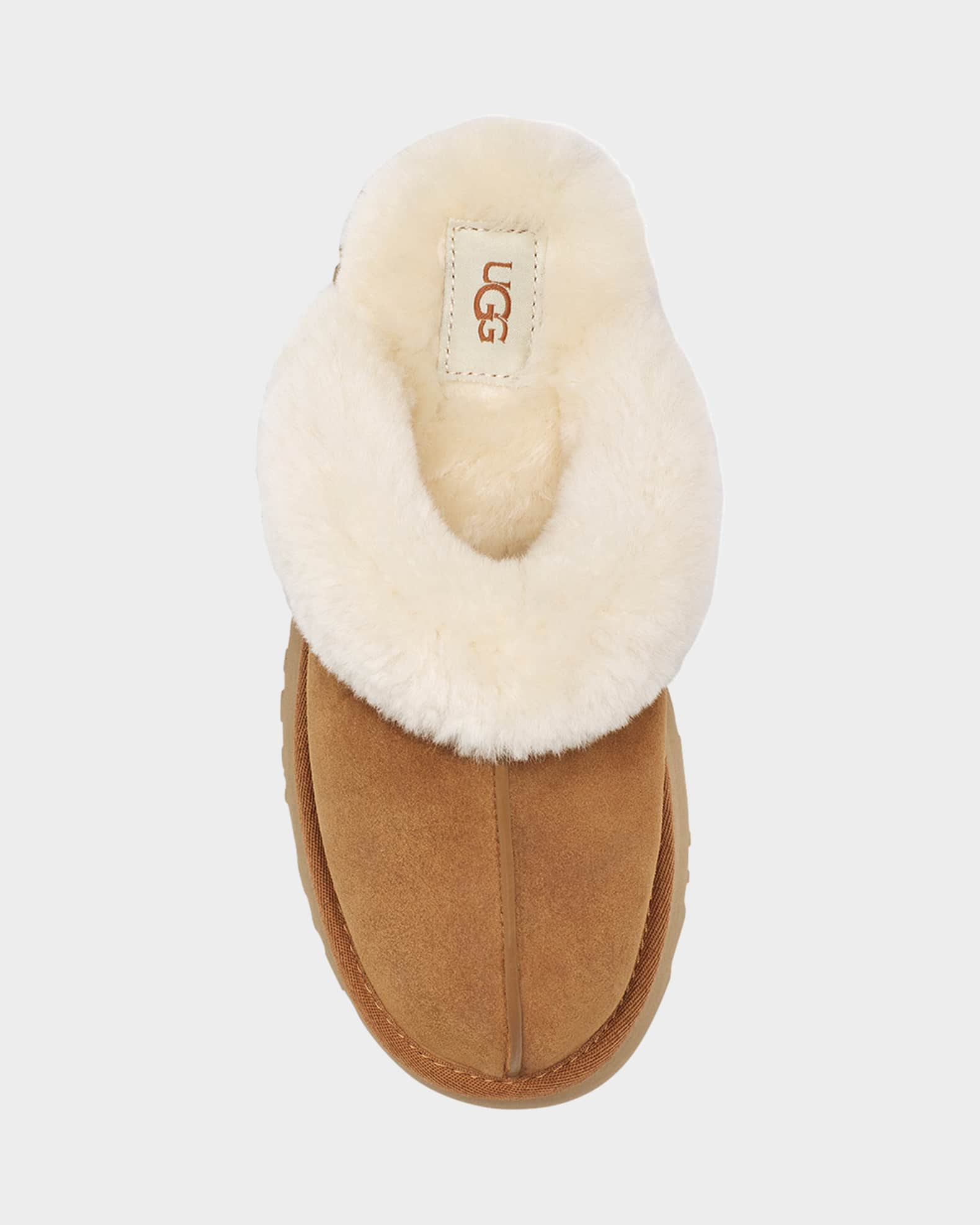 Disquette Suede Shearling Platform Slippers