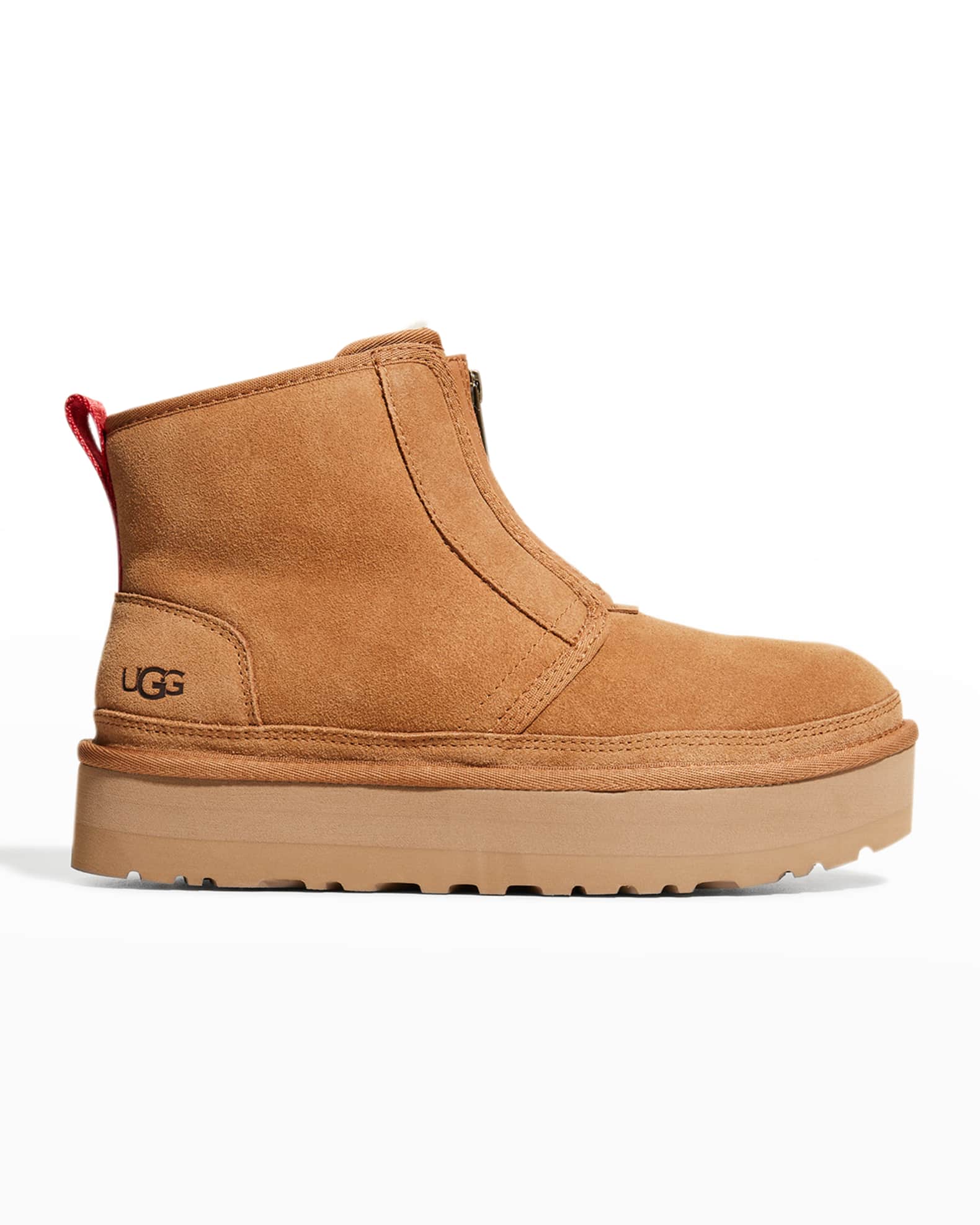 platform zip up uggs