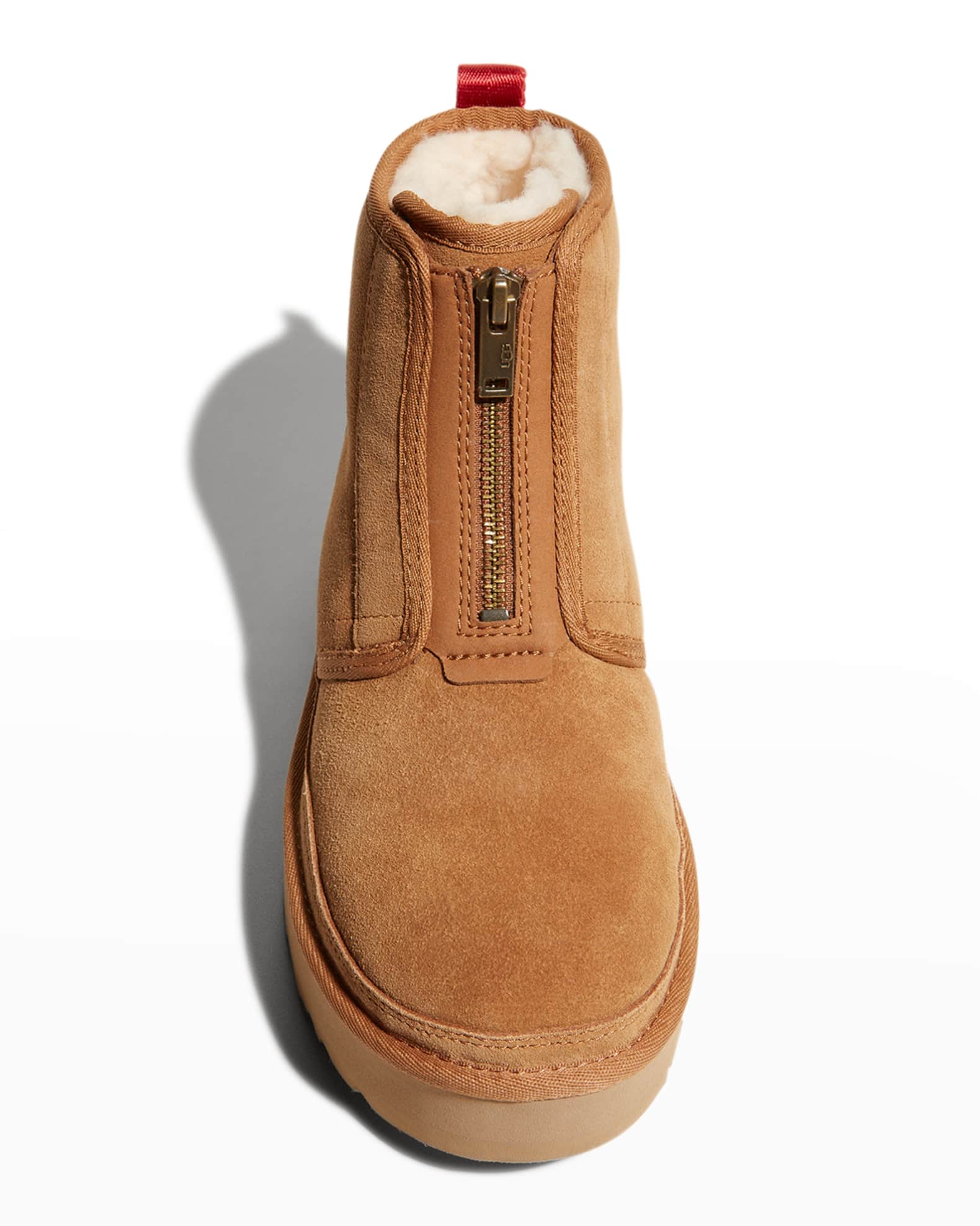 platform zip up uggs